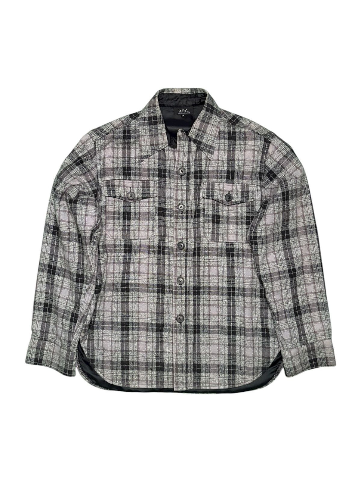 A.P.C. A.P.C. Flannel Shirt Padded Lined Jacket Size US M / EU 48-50 / 2 - 1 Thumbnail