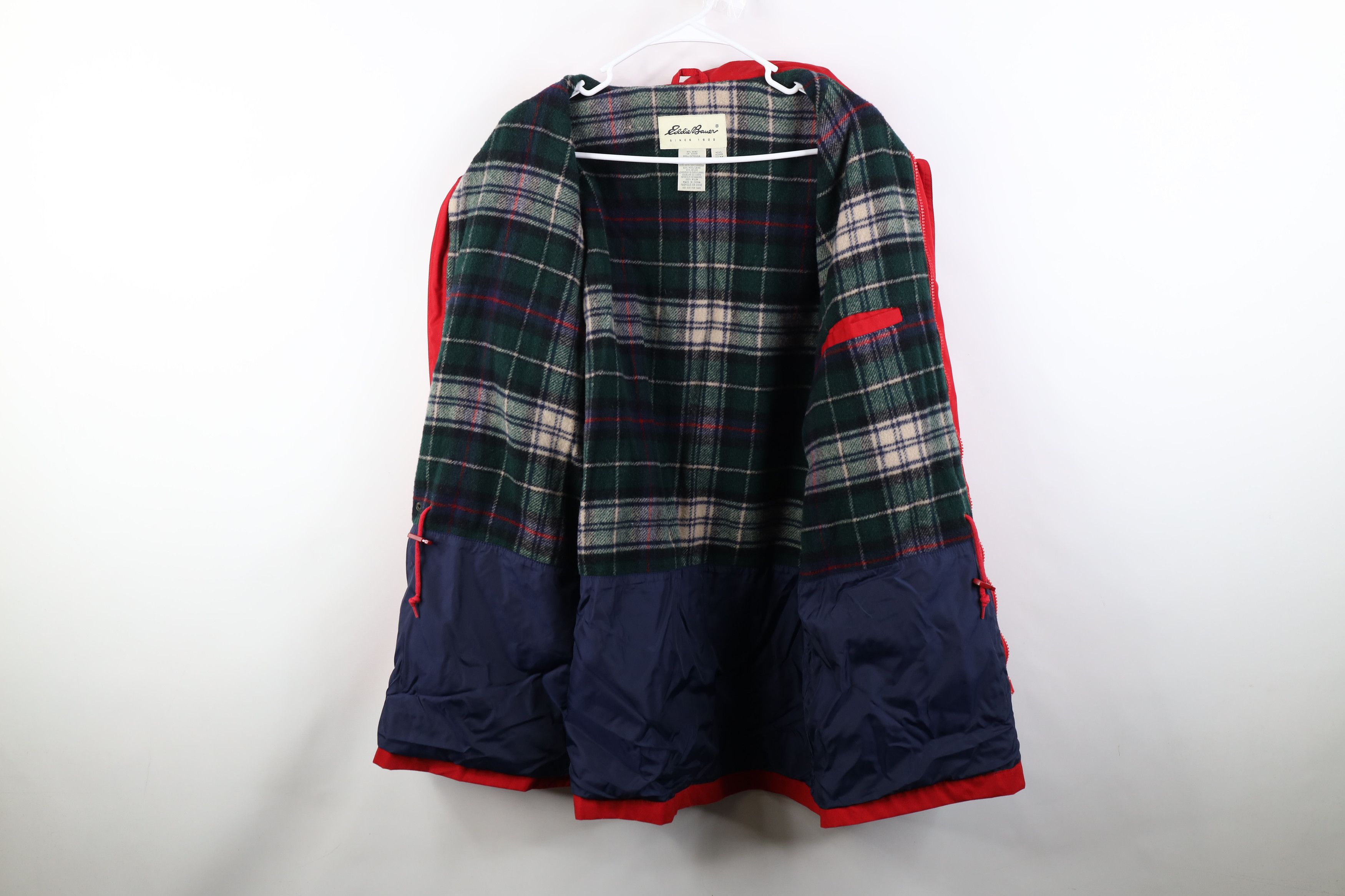 Eddie Bauer Vintage 90s Eddie Bauer Lined Full Zip Chore Barn Jacket Red Size US M / EU 48-50 / 2 - 10 Thumbnail