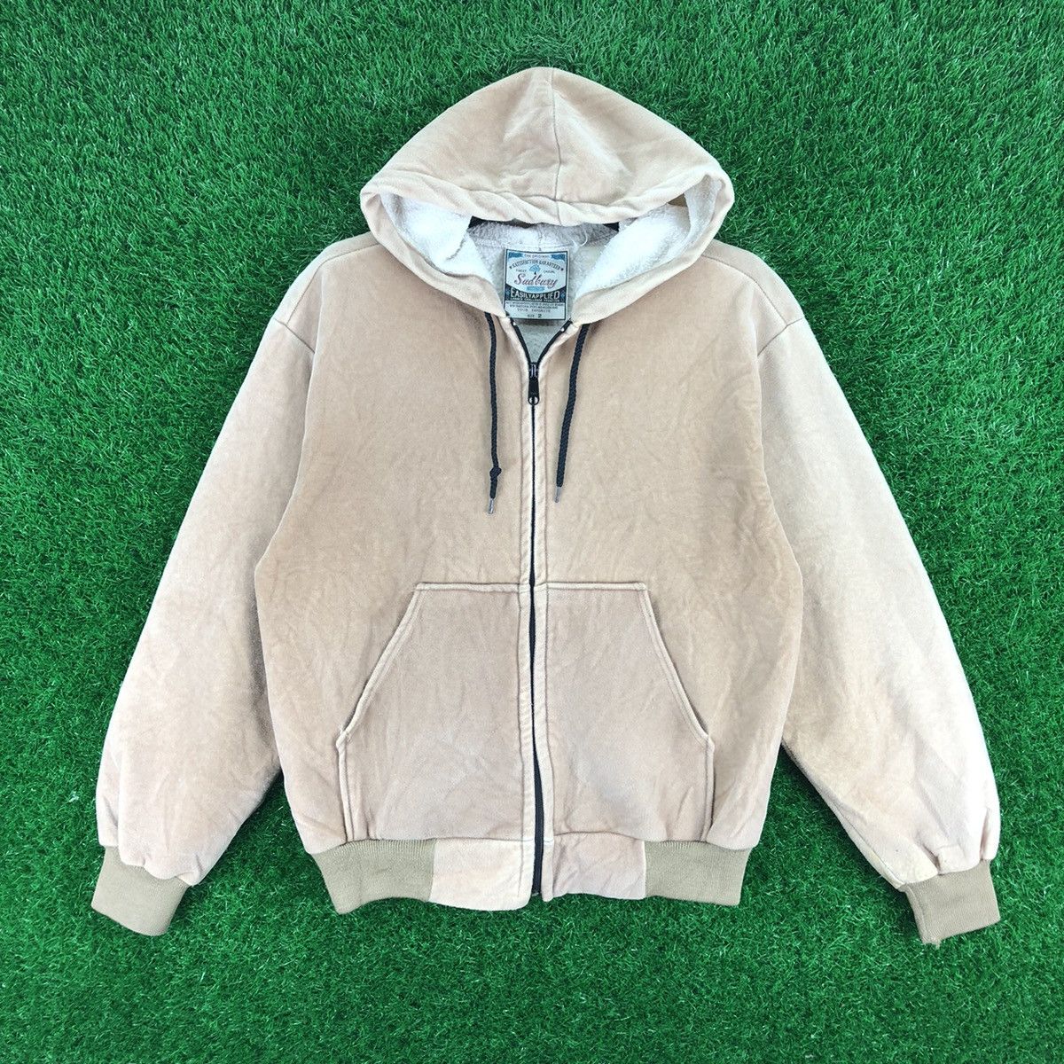 Vintage 80's Faux Fur Zipper Jacket Hoodie by Sudbuny