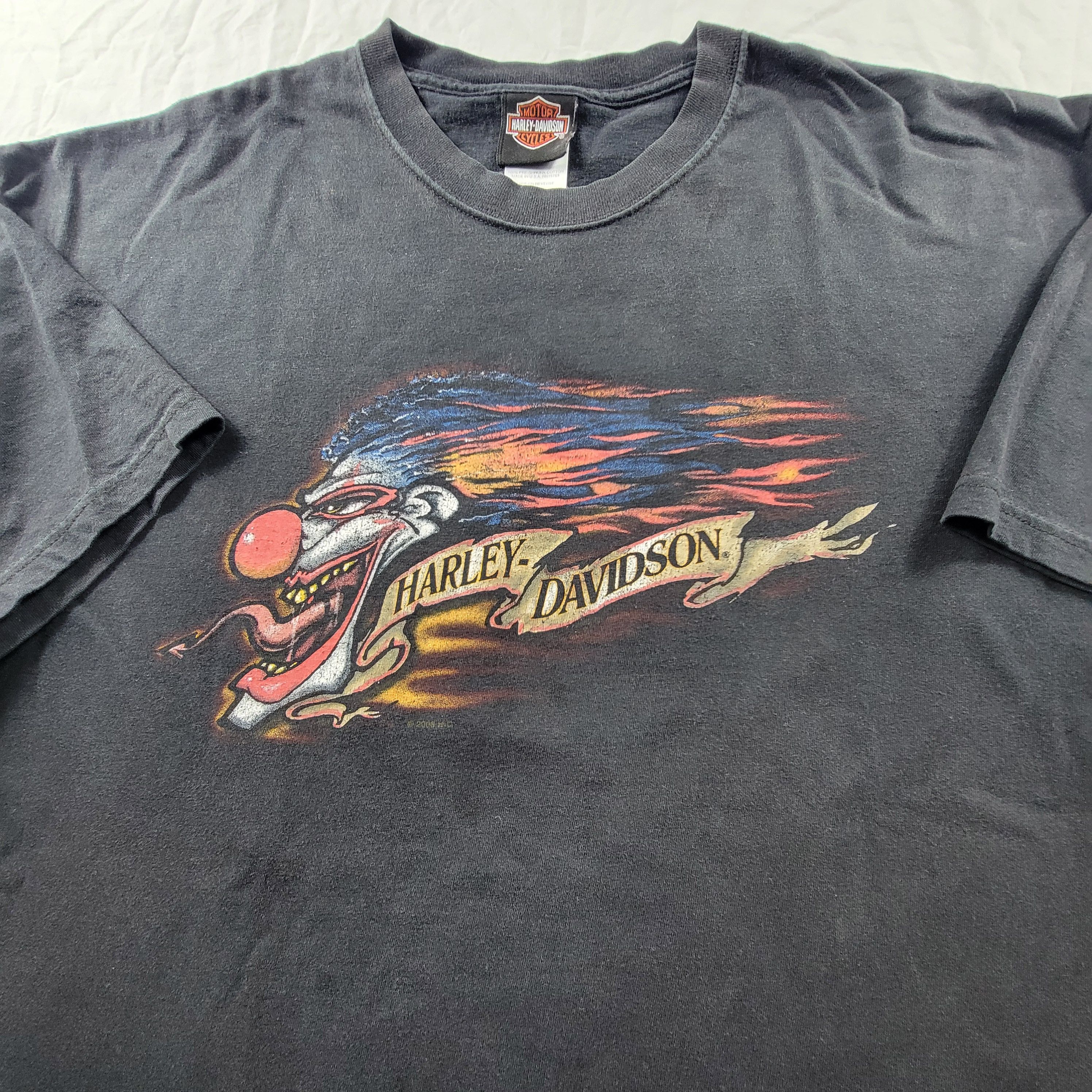 vintage y2k Harley Davidson clown graphic tee 🏍