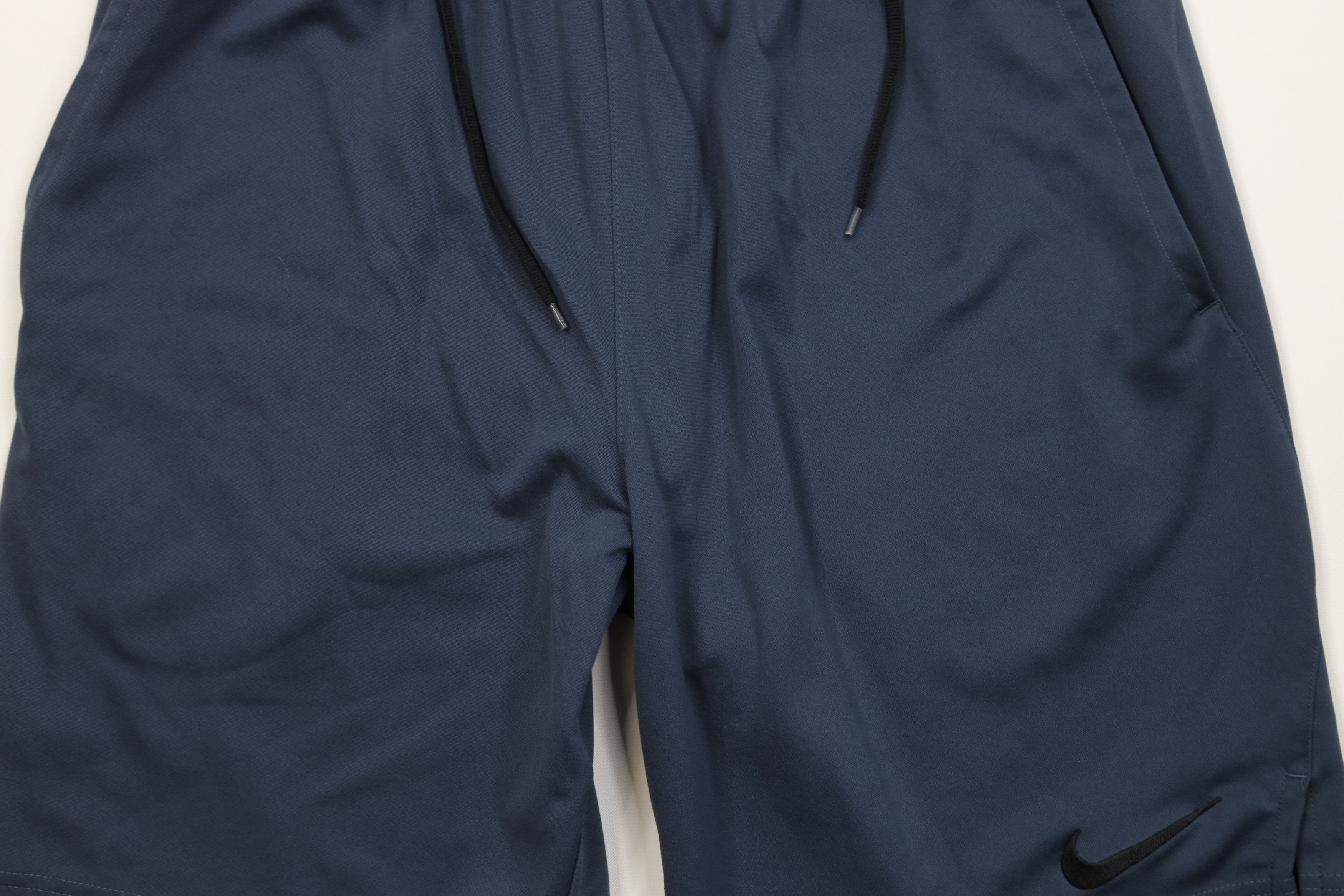Nike Vintage Y2K Nike Big Swoosh Knit Training Shorts Steel Blue Size US 34 / EU 50 - 3 Thumbnail