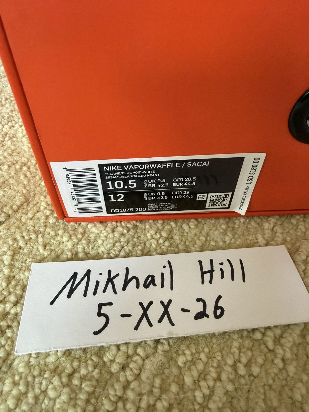 Nike × Sacai Nike x Sacai Vaporwaffle Size US 10.5 / EU 43-44 - 9 Thumbnail