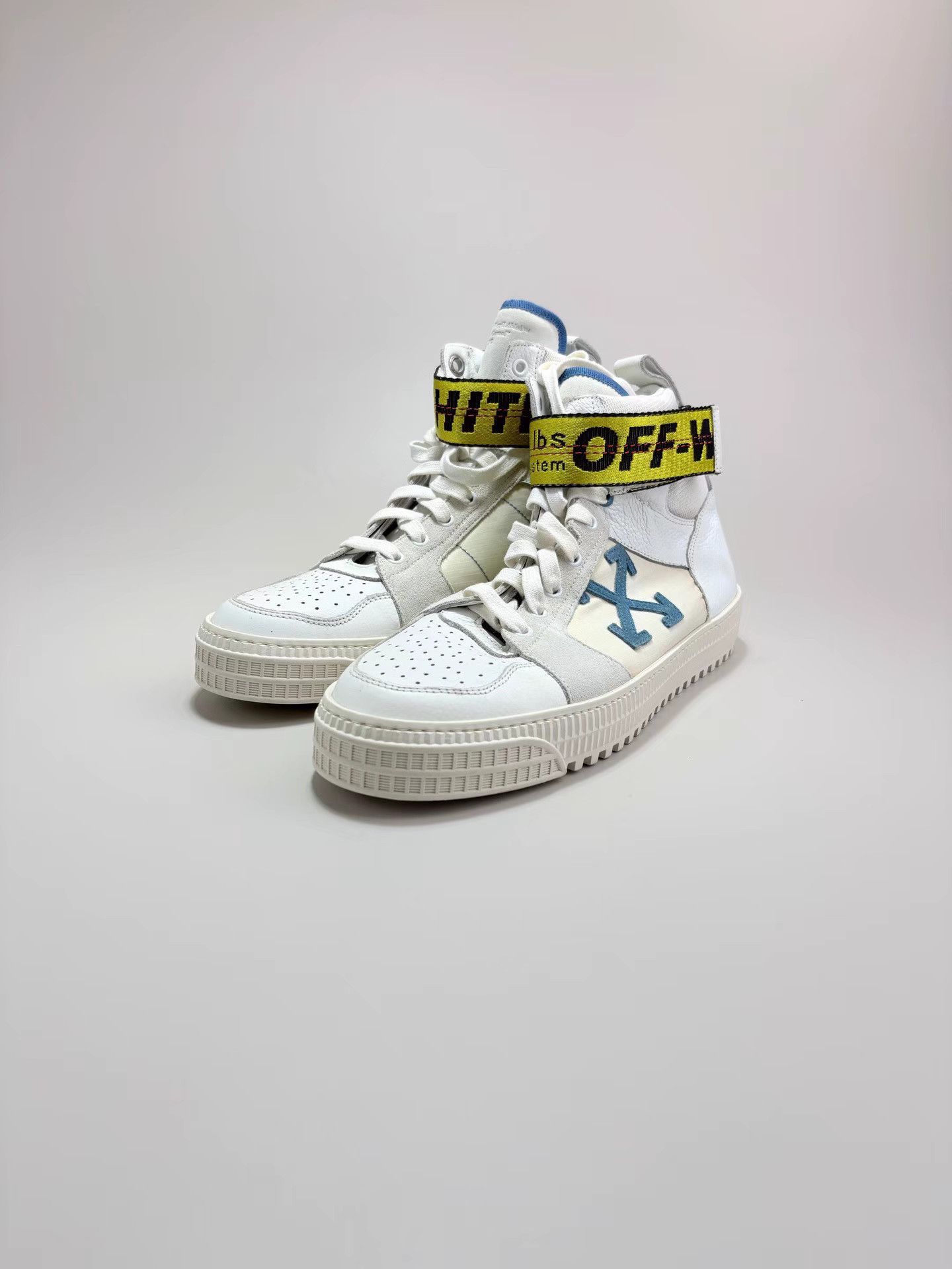Off-White OFF-WHITE White High-top Sneakers K1 Size US 9 / EU 42 - 1 Thumbnail