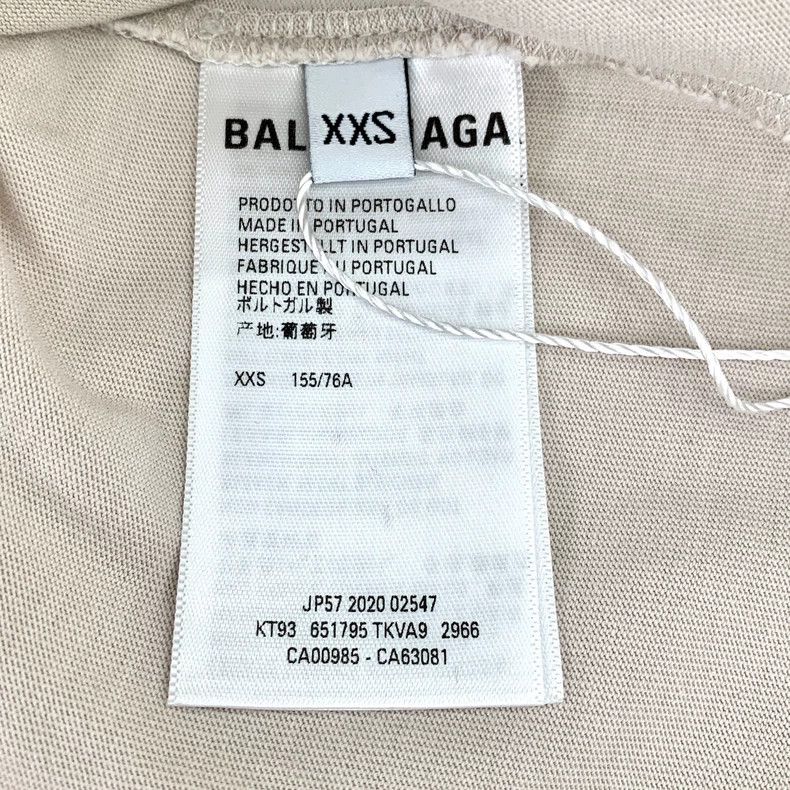 Other Balenciaga Beige logo short sleeve T-shirt with round neck Size US XXS / EU 40 - 6 Thumbnail