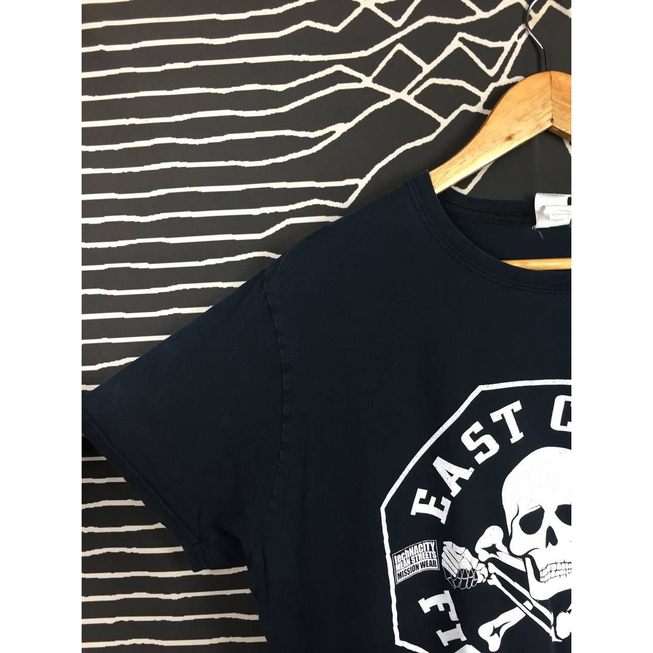 Gildan × Vintage East Coast Fight Style Skull Logo TechNACITY Clothing Tee Size US L / EU 52-54 / 3 - 4 Thumbnail