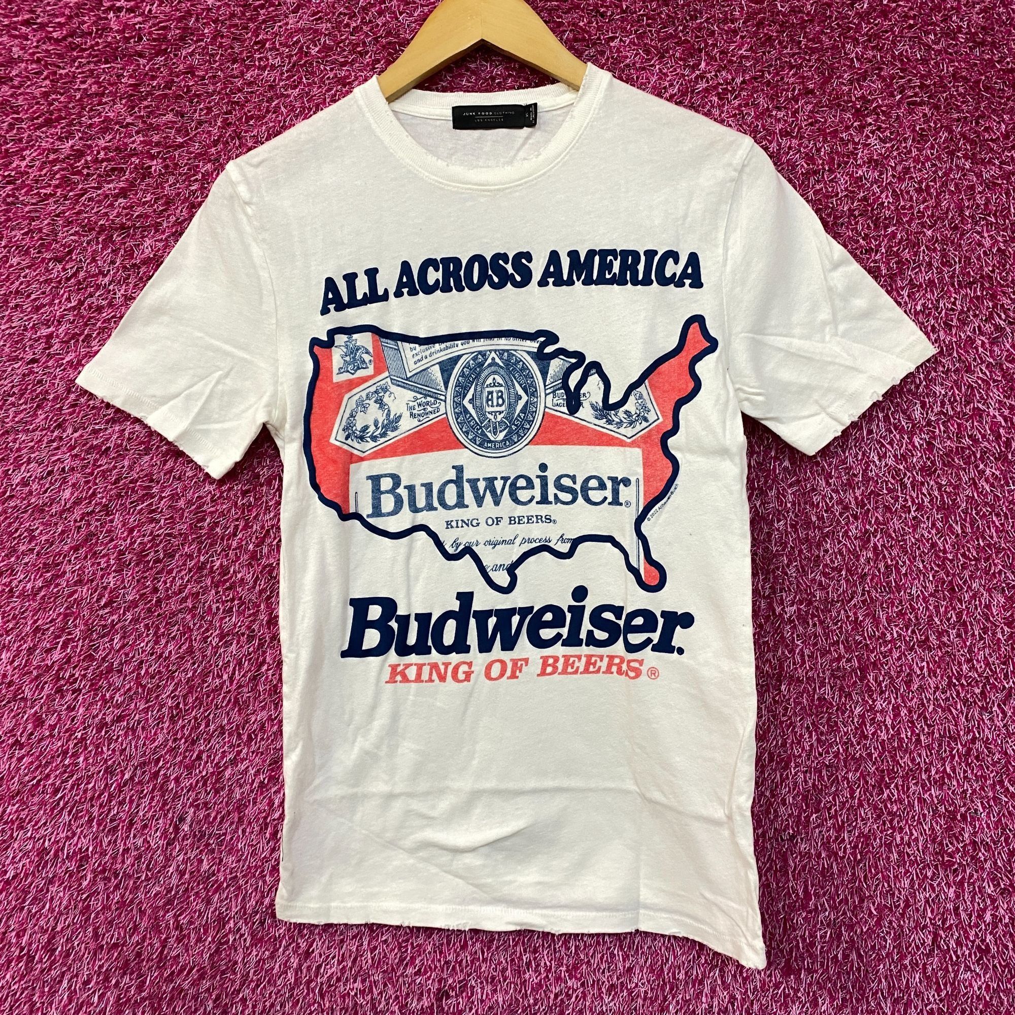 Junk Food Budweiser King Of Beers All Across America T-shirt size XS Size US XS / EU 42 / 0 - 1 Thumbnail