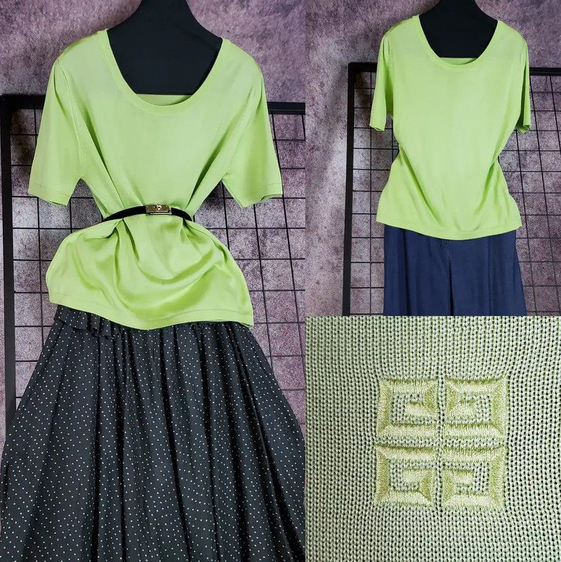 Givenchy Green Short Sleeve T-Shirt 0089