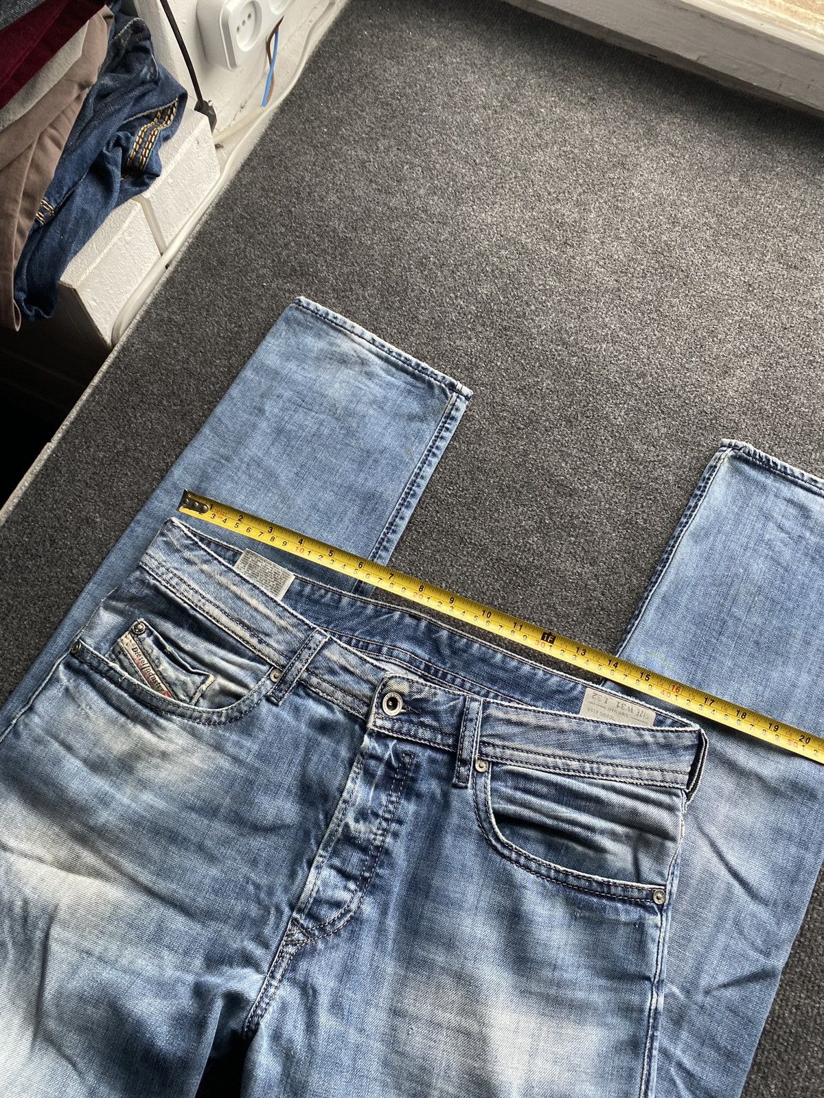 Diesel 🔥Opium Punk Diesel Buster regular slim tapered jeans 31 y2k Size US 31 - 7 Thumbnail