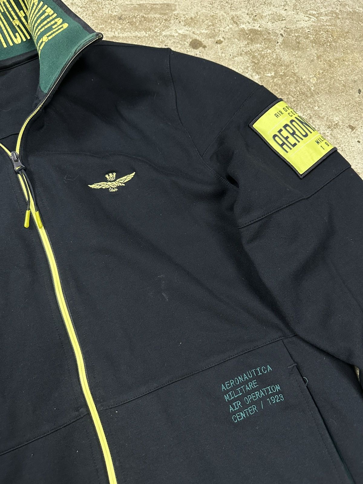 Aeronautica Militare × Vintage Aeronautica Militare Zip Up Navy Sweatshirt Track Jacket Size US M / EU 48-50 / 2 - 3 Thumbnail
