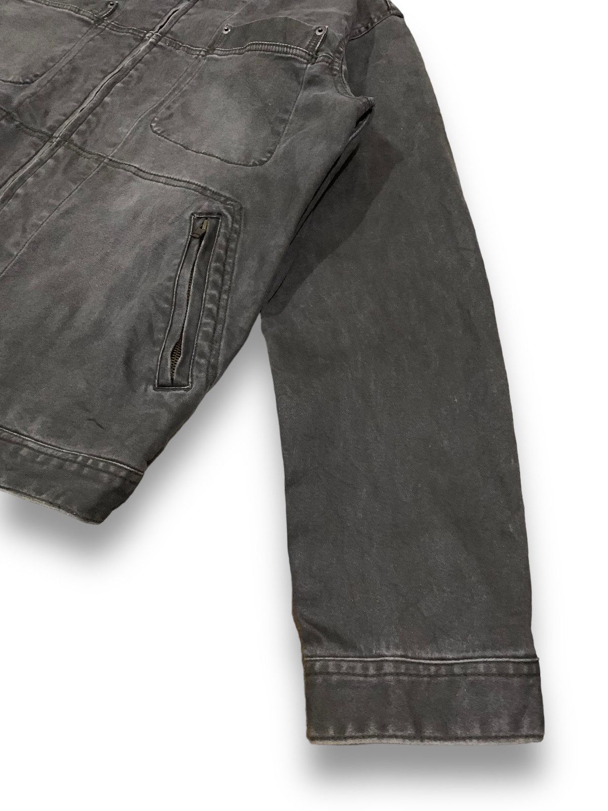 KMRii Vintage Japanese Brand Faded Canvas Biker-Punk Style Jacket Size US M / EU 48-50 / 2 - 13 Thumbnail