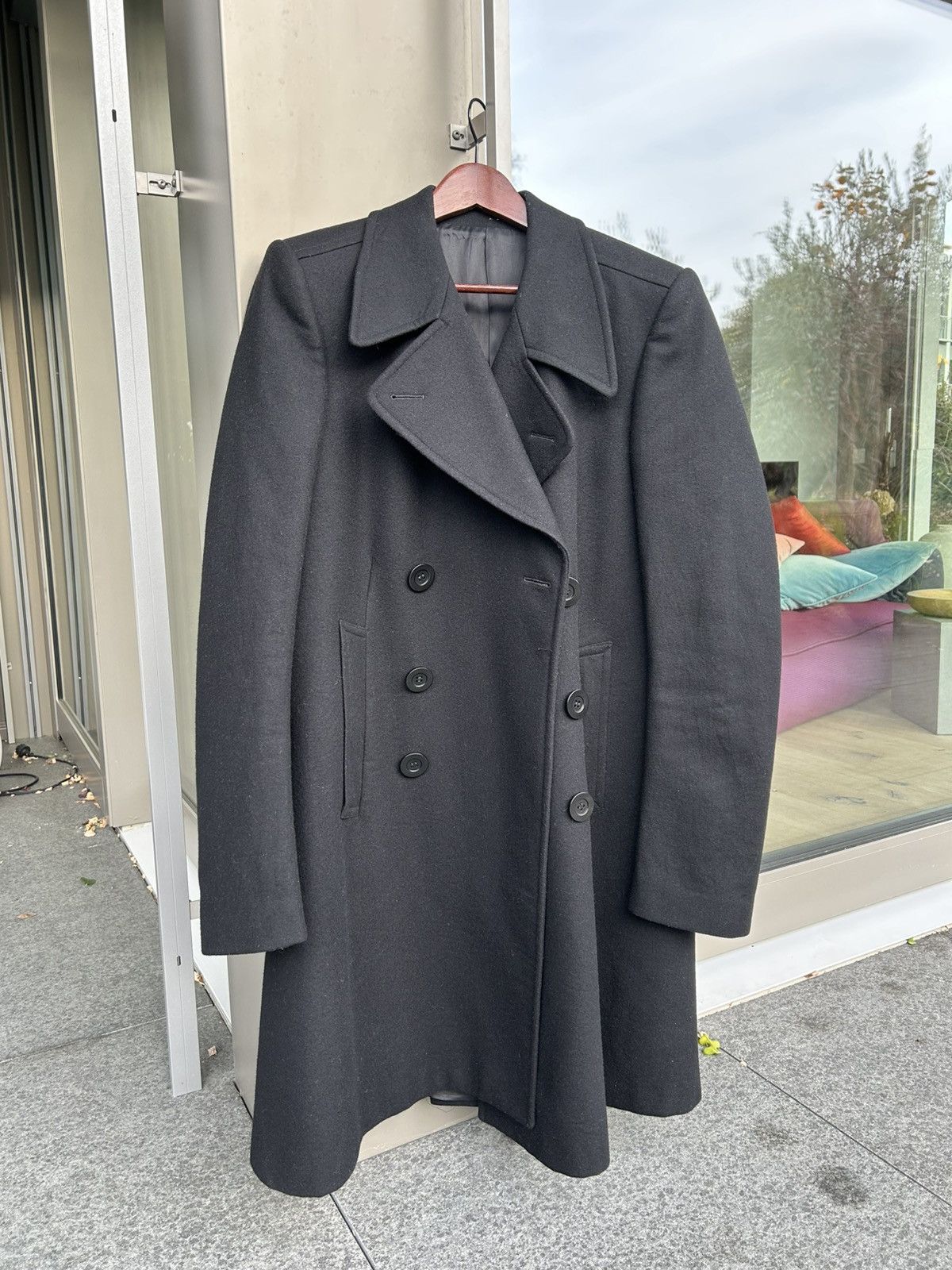 Rick Owens Rick Owens Virgin Wool Cashmere Trench Coat Size US L / EU 52-54 / 3 - 2 Thumbnail