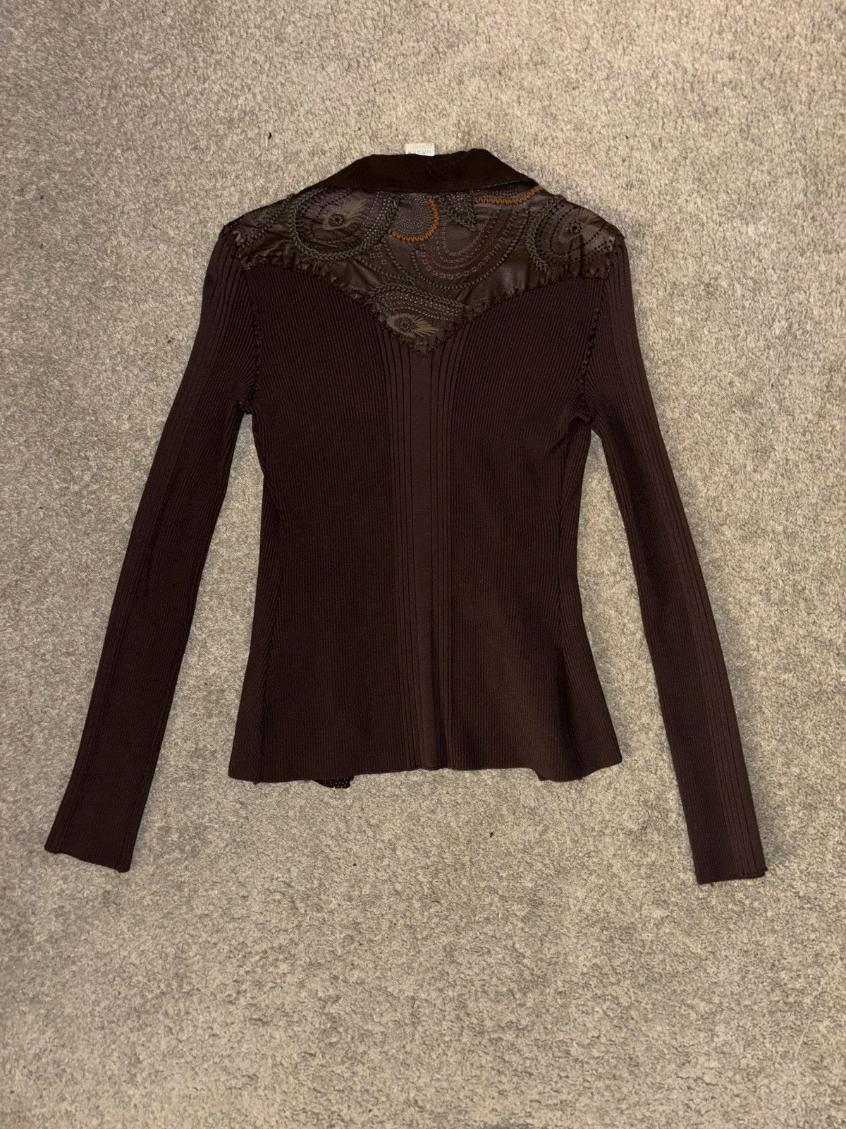 Roberto Cavalli Roberto Cavalli Brown Y2K Light Jacket Size L / US 10 / IT 46 - 3 Thumbnail