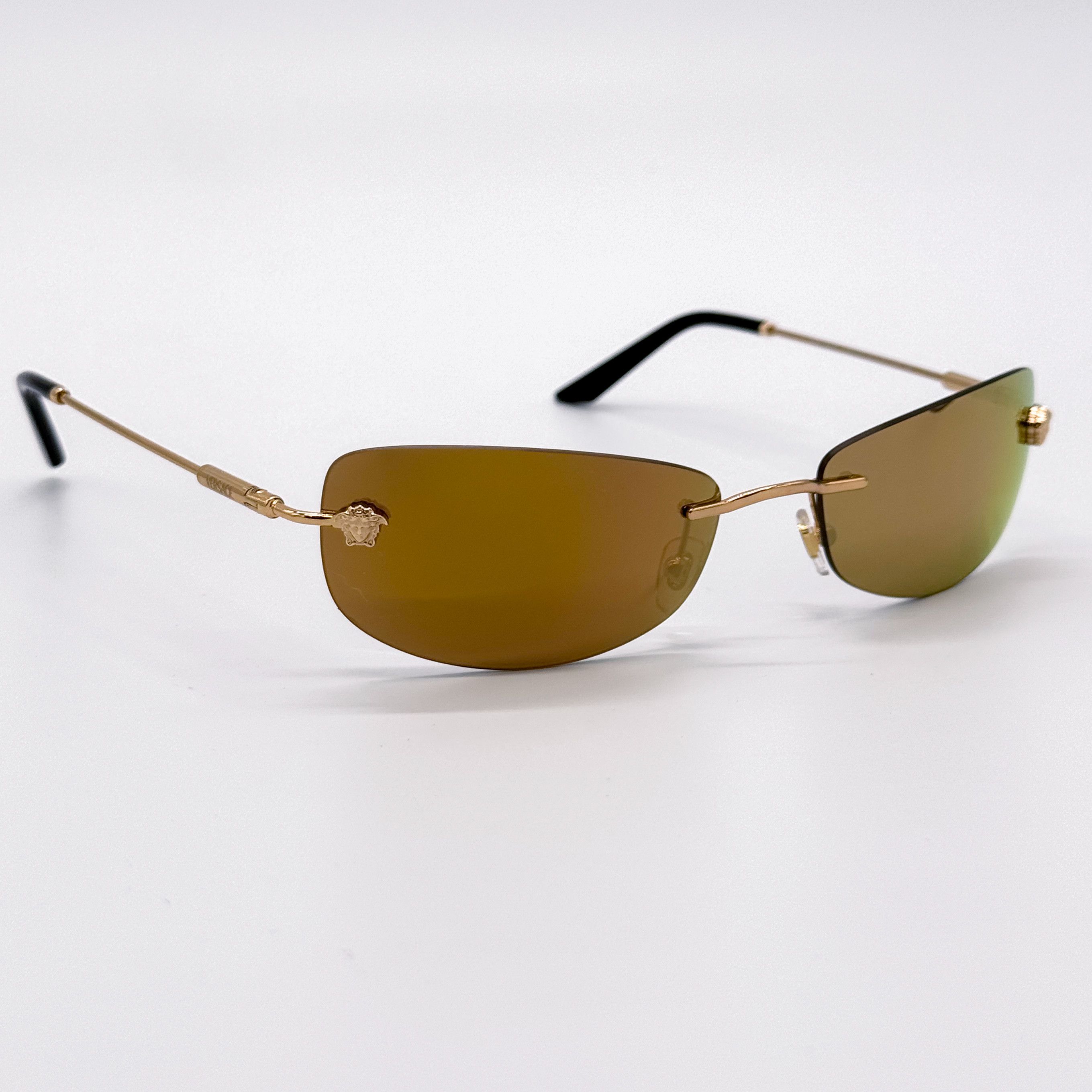 Versace NEW MOD 2279 1002/7I VERSACE SUNGLASSES VE2279 10027I GOLD Size ONE SIZE - 4 Thumbnail