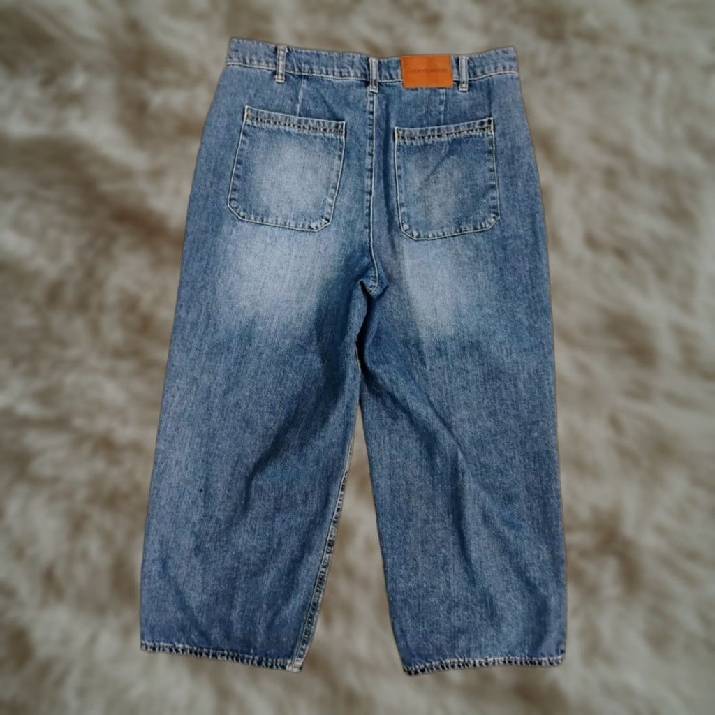 Lucky Brand Lucky Brand Jeans High Rise Wide-Leg Crop 34x24 Regular Cotton Denim Blue 34 in Inseam 24 in Women Stretch? Size 24" / US 00 / IT 34 - 1 Thumbnail