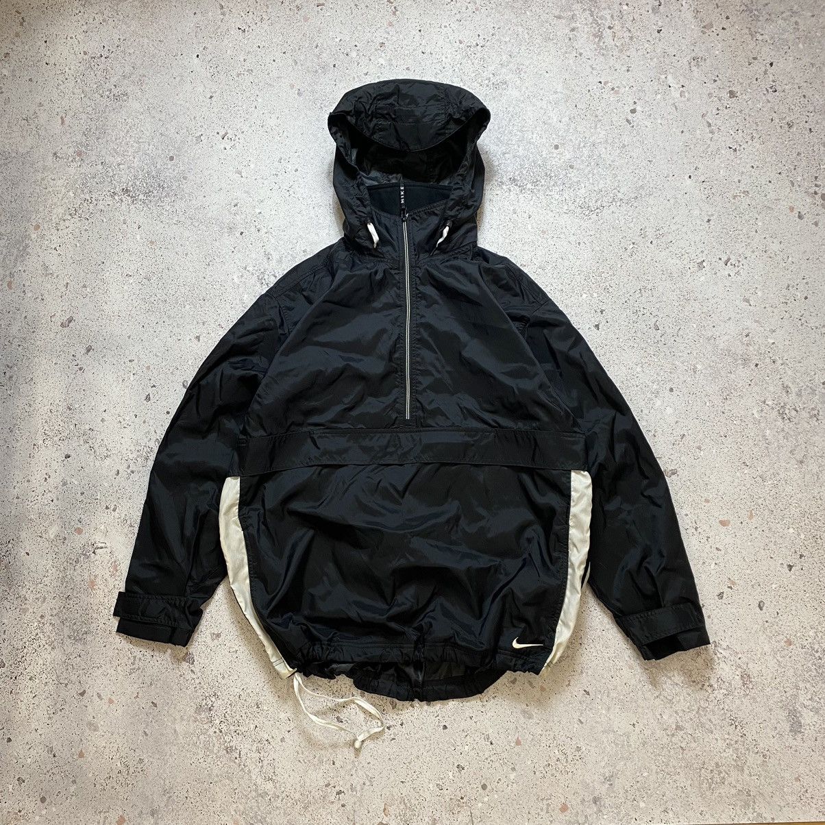 Nike × Vintage Vintage 90s Nylon Nike Jacket Mini Swoosh Baggy Fit Y2K Size US XL / EU 56 / 4 - 2 Thumbnail