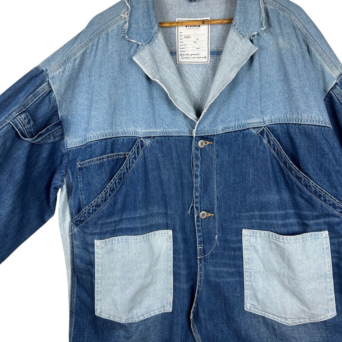 Ciaopanic Etsinta by Ciaopanic Denim Patchwork Jacket Size US L / EU 52-54 / 3 - 7 Thumbnail