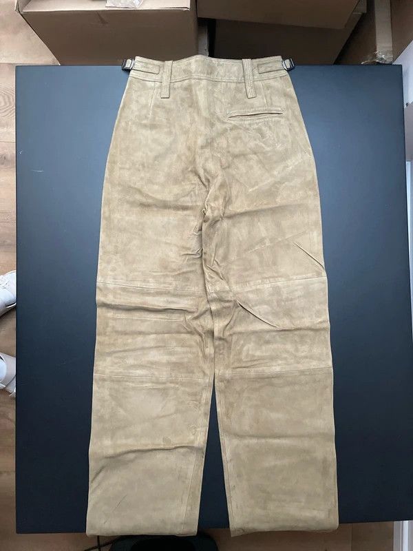 Joseph Joseph March Cashmere Suede Pants Lambskin Leather Size 26" / US 2 / IT 38 - 4 Thumbnail