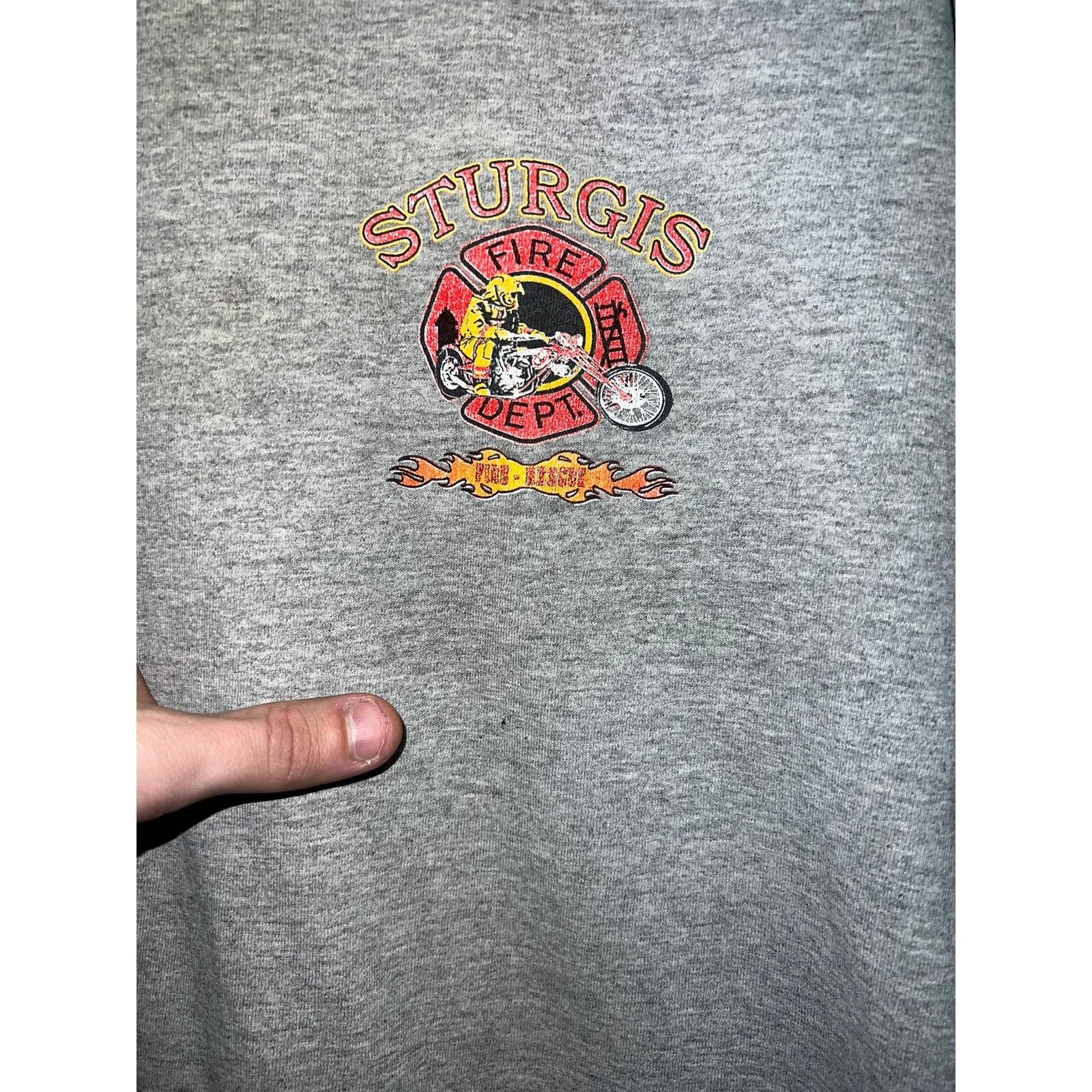 Vintage Vintage Sturgis Dragon Shirt Fire Rescue Fire Fighter VTG L Size US L / EU 52-54 / 3 - 4 Thumbnail