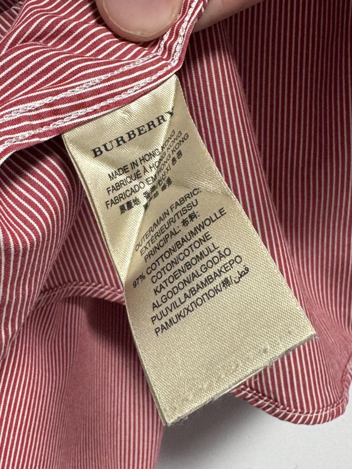 Burberry Burberry Button Up Shirt Luxury Size US L / EU 52-54 / 3 - 9 Thumbnail