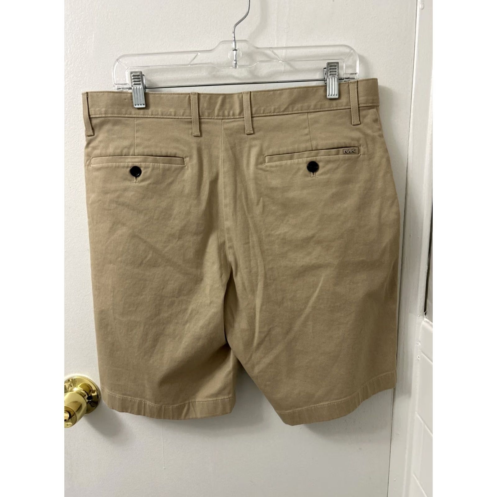 Michael Kors Michael Kors Chino Shorts Mens Sz 32 Tan Khaki 8.5” Inseam Pockets MSRP 8 Size US 33 - 6 Thumbnail