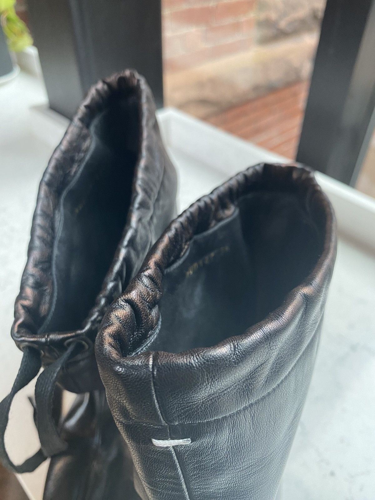 Maison Margiela F/w 17’ Drawstring Tabi Heel Boots Size US 6 / IT 36 - 6 Thumbnail
