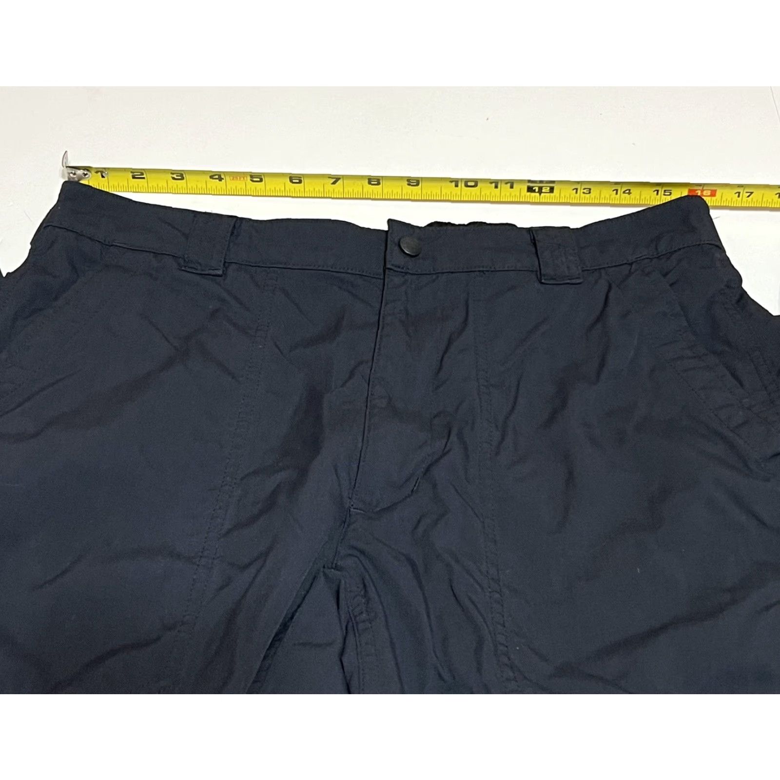 Vintage LL Bean Hiking Pants Nylon Windbreaker Dark Blue Elastic Waist 32x28 M Regular Mens Outdoors Nylon Zip PANTS Size US 31 - 3 Thumbnail
