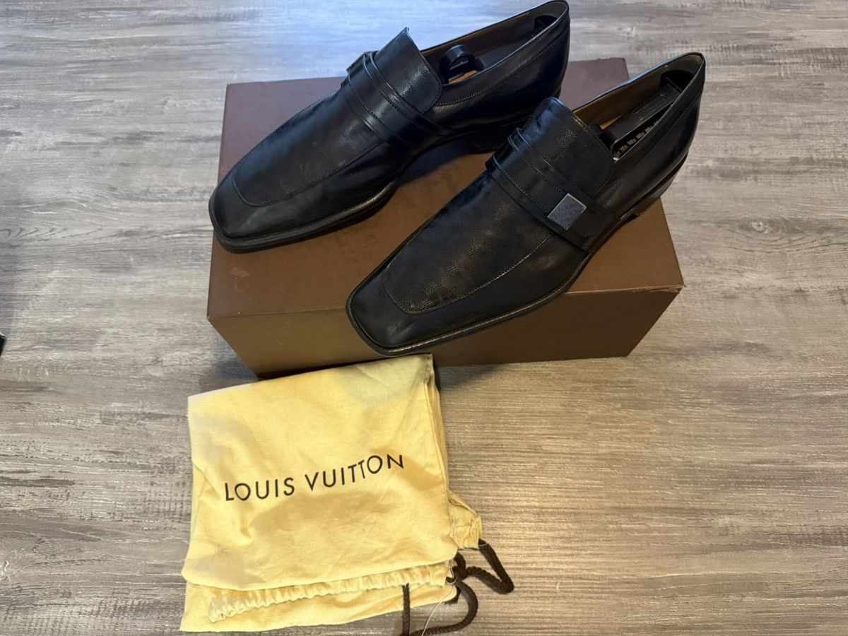 Louis Vuitton Vintage Louis Vuitton Damier Leather Loafers Size US 9.5 / EU 42-43 - 1 Thumbnail