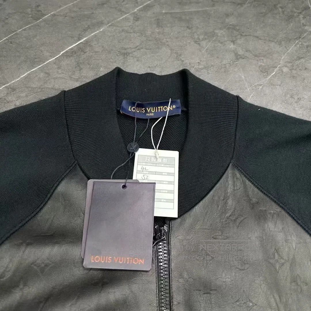 Louis Vuitton Louis Vuitton Monogram Leather Wool Jacket. Size US XL / EU 56 / 4 - 3 Thumbnail