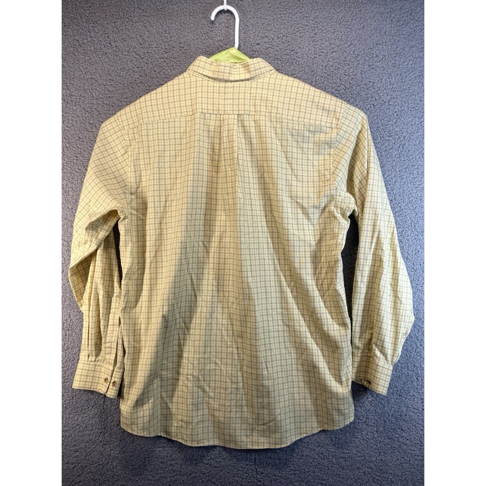 Vintage L.L. Bean Wrinkle Resistant Button-Down Shirt Mens Large Yellow Checkered Size US L / EU 52-54 / 3 - 5 Thumbnail