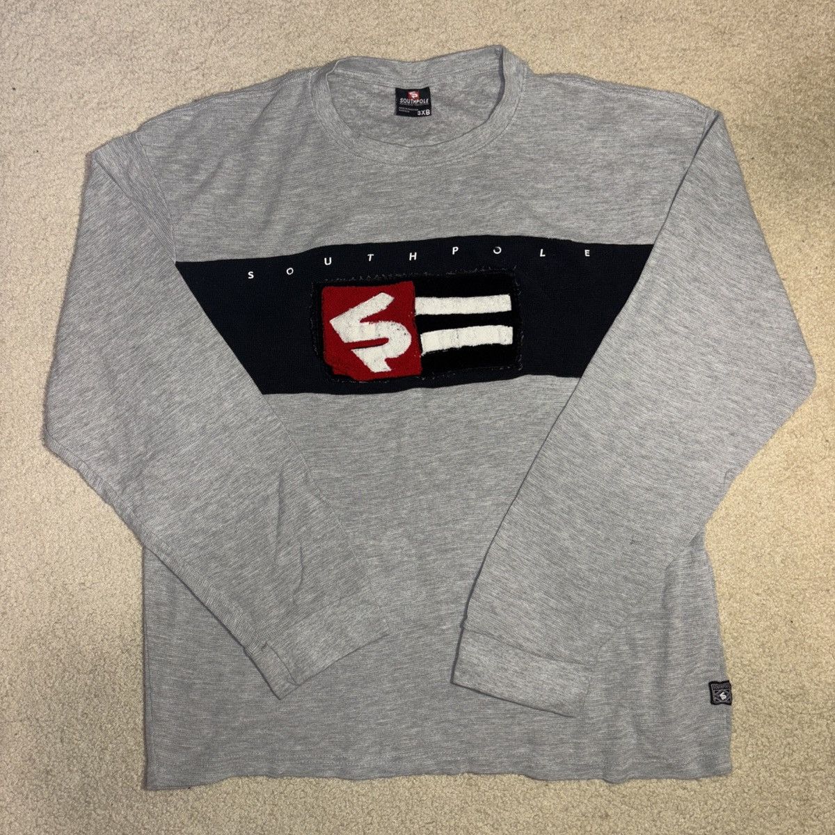 Southpole × Vintage VTG 2000s Southpole Authentic Gray Sweater Size 3XB Size US XXL / EU 58 / 5 - 1 Thumbnail