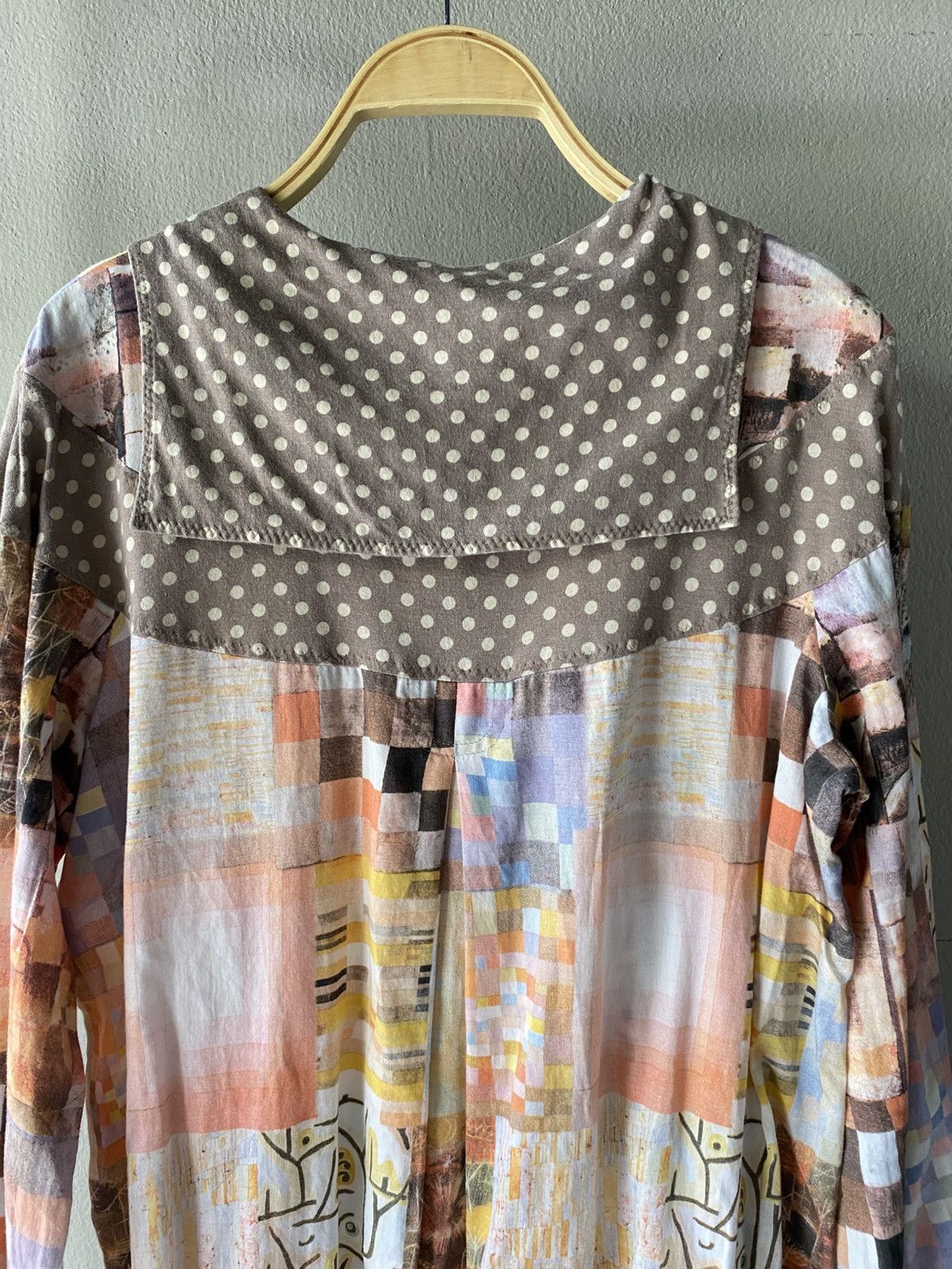 Frapbois FRAPBOIS Multicolor Printed Blouse with Polka Dot Accents Size XS / US 0-2 / IT 36-38 - 9 Thumbnail