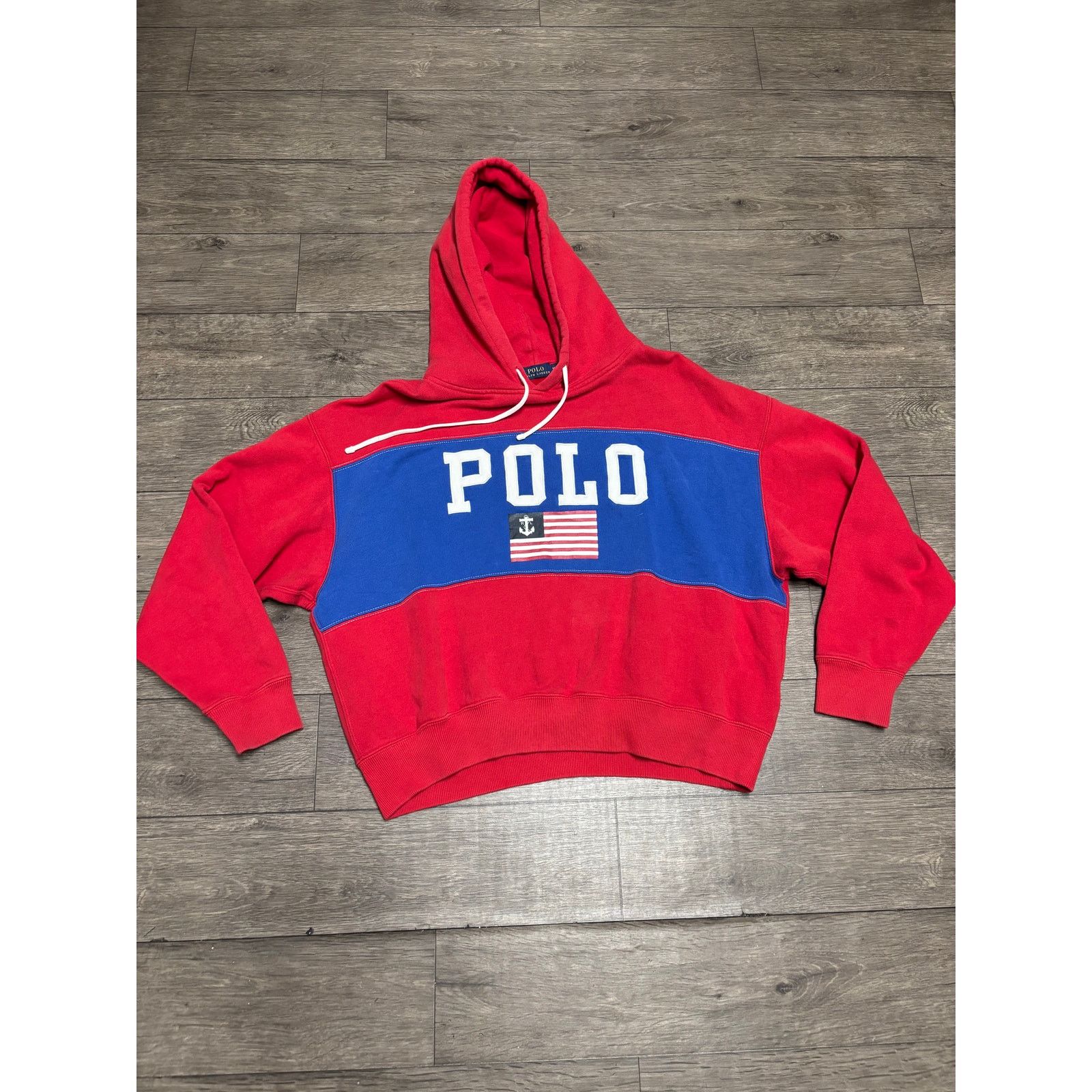 Polo Ralph Lauren Polo Ralph Lauren Anchor Red Blue Hoodie Women Sz M Size M / US 6-8 / IT 42-44 - 1 Thumbnail