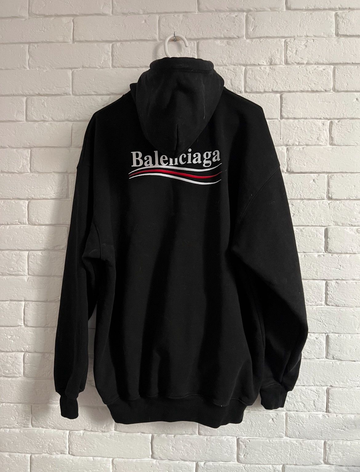 Balenciaga Balenciaga Political Embroidered logo hoodie Size US XS / EU 42 / 0 - 2 Thumbnail