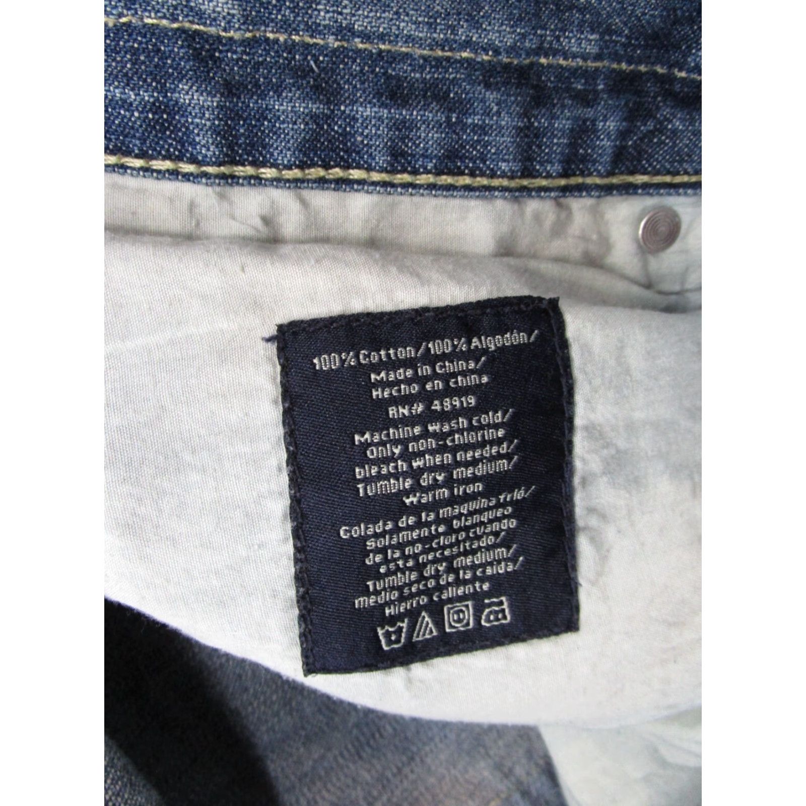 Phat Farm VINTAGE Phat Farm Jeans Denim Blue Wide Straight Baggy Tag Size 32x33 Y2K Size US 34 / EU 50 - 5 Thumbnail