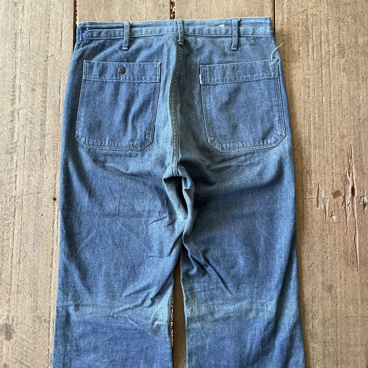 Big John 🔥Vintage 80s Big John Buspants Flare Denim Pants Jeans Size US 31 - 5 Thumbnail