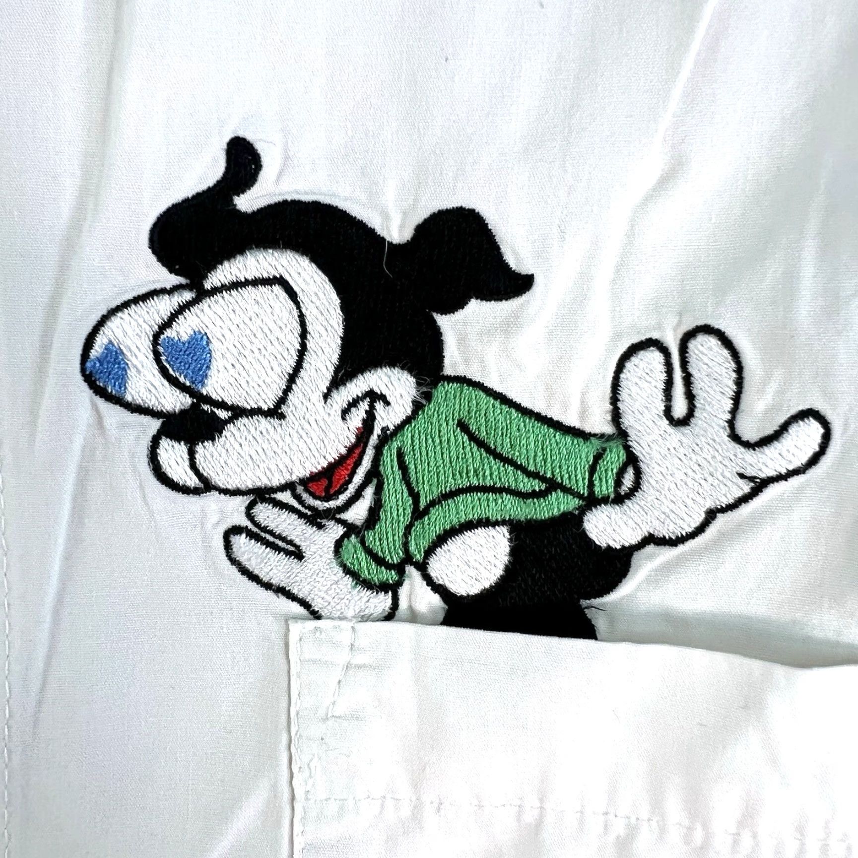 Vintage VTG Betty Boop Too Cute Button Shirt Mens XL White Embroidered 90s Retro Long Sleeve Button-Up Shirt Size US XL / EU 56 / 4 - 2 Thumbnail