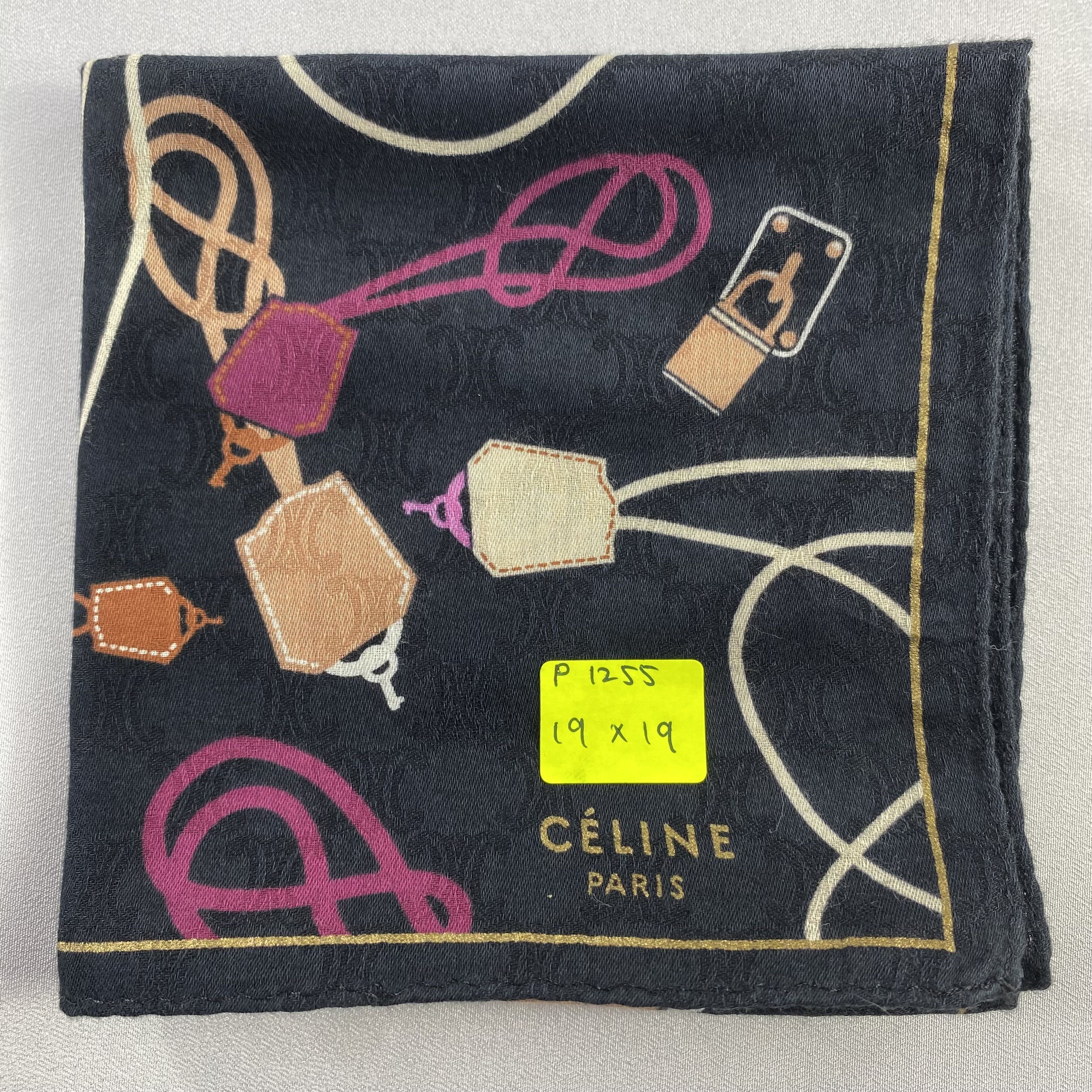 Celine × Vintage Celine Handkerchief / Neckerchief / Bandana-P1255 Size ONE SIZE - 5 Thumbnail