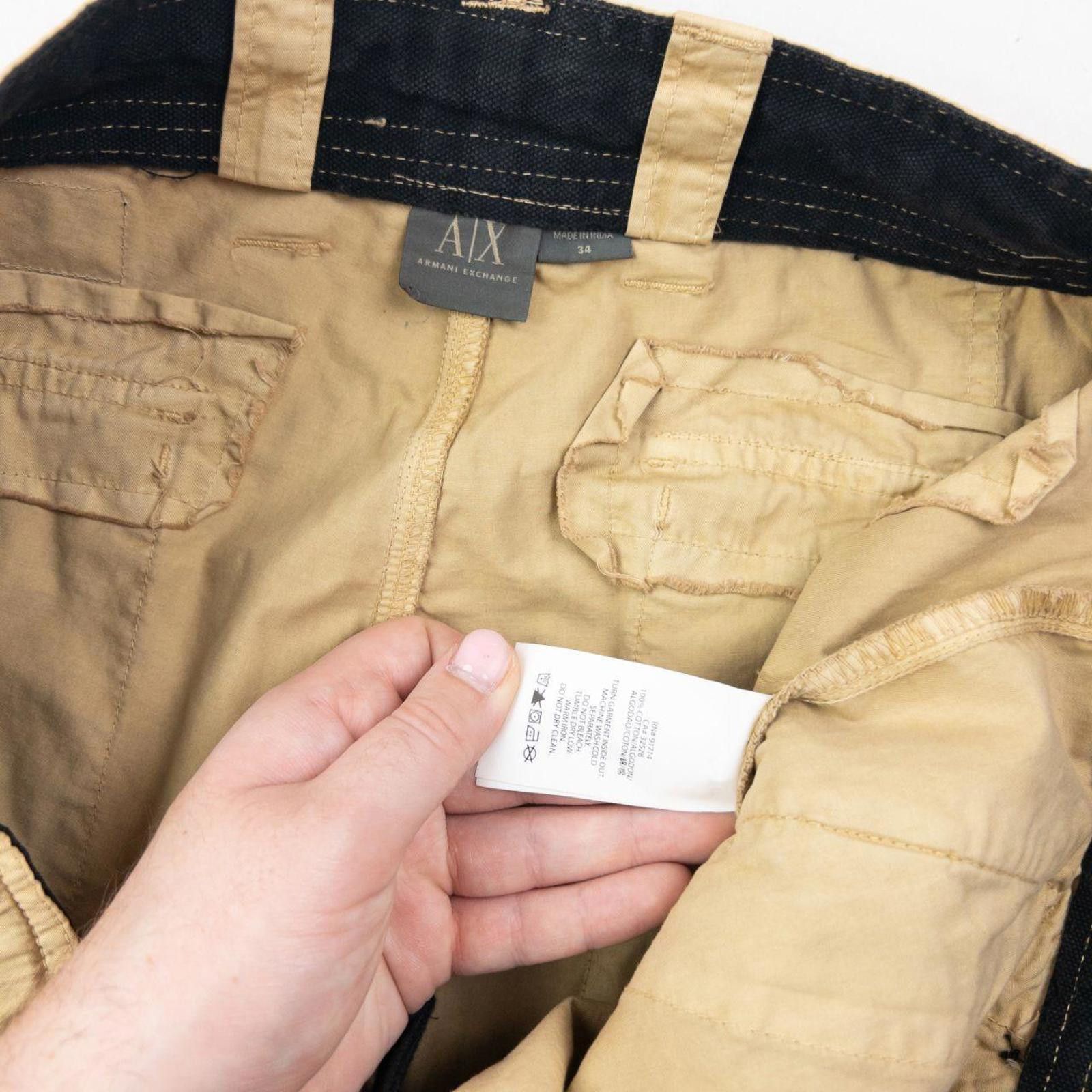 Armani Exchange Vintage 2000s Armani Exchange Cargo Trousers Size W36 Size US 36 / EU 52 - 6 Thumbnail