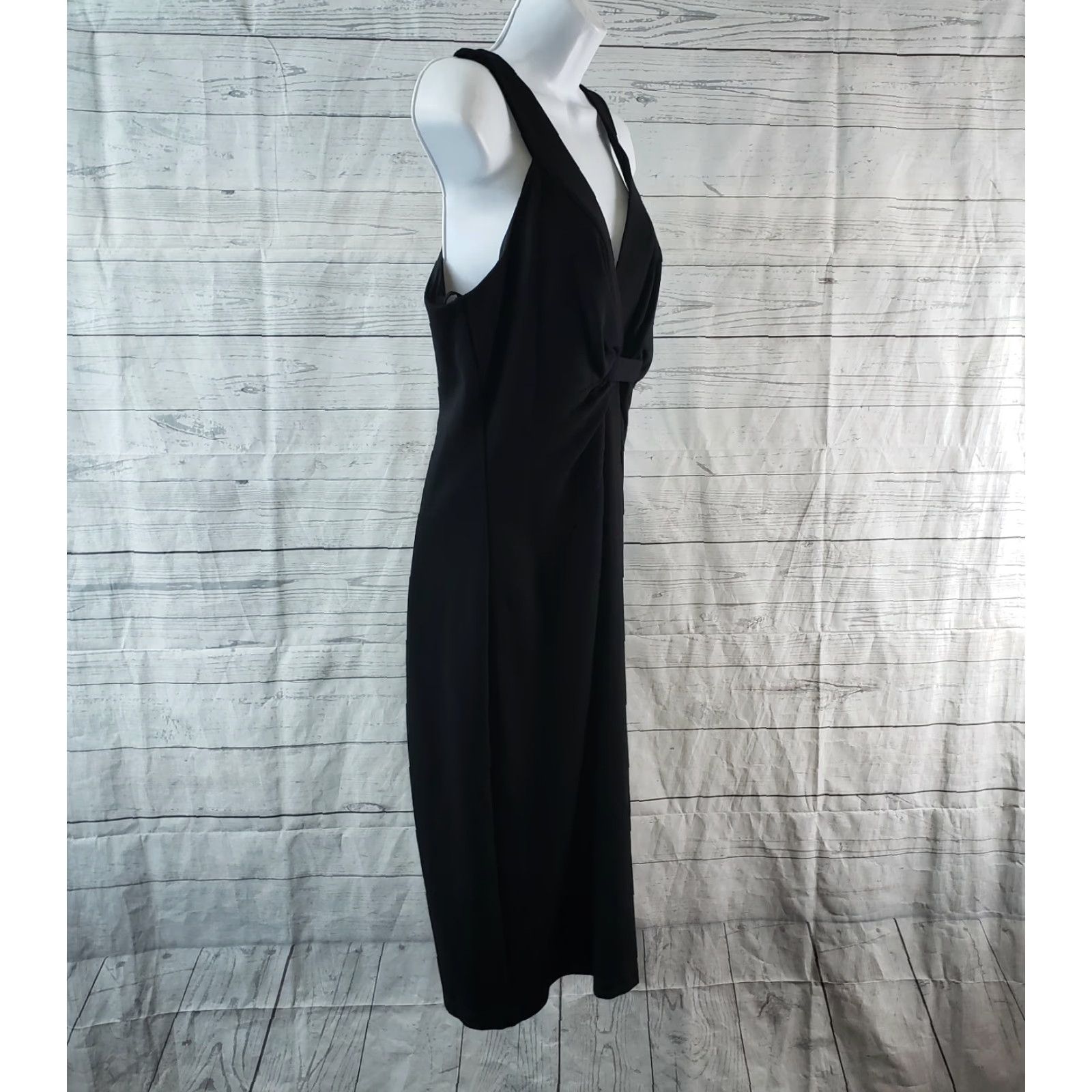 Bailey 44 Bailey 44 Womens Ellington Dress V-Neck Sleeveless Solid Black Sz Large L Knee Length Dress Womens Size L / US 10 / IT 46 - 3 Thumbnail