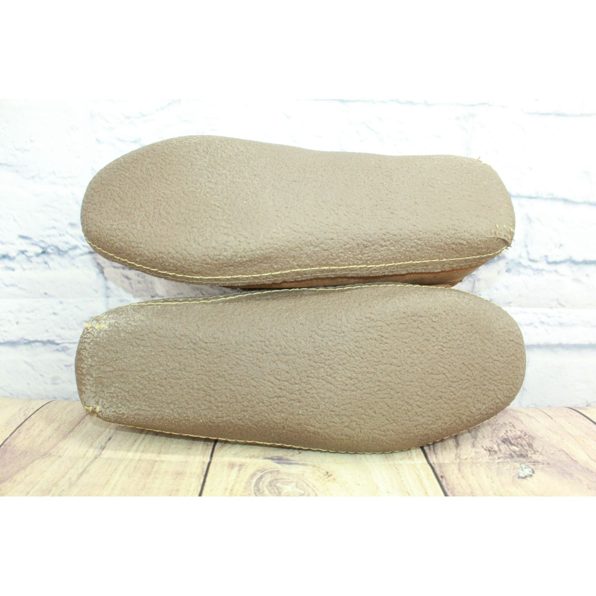 L.L. Bean × Leather LL Bean Flannel-Lined Flexible Crepe Handsewn Slippers Size US 10 / EU 43 - 9 Thumbnail