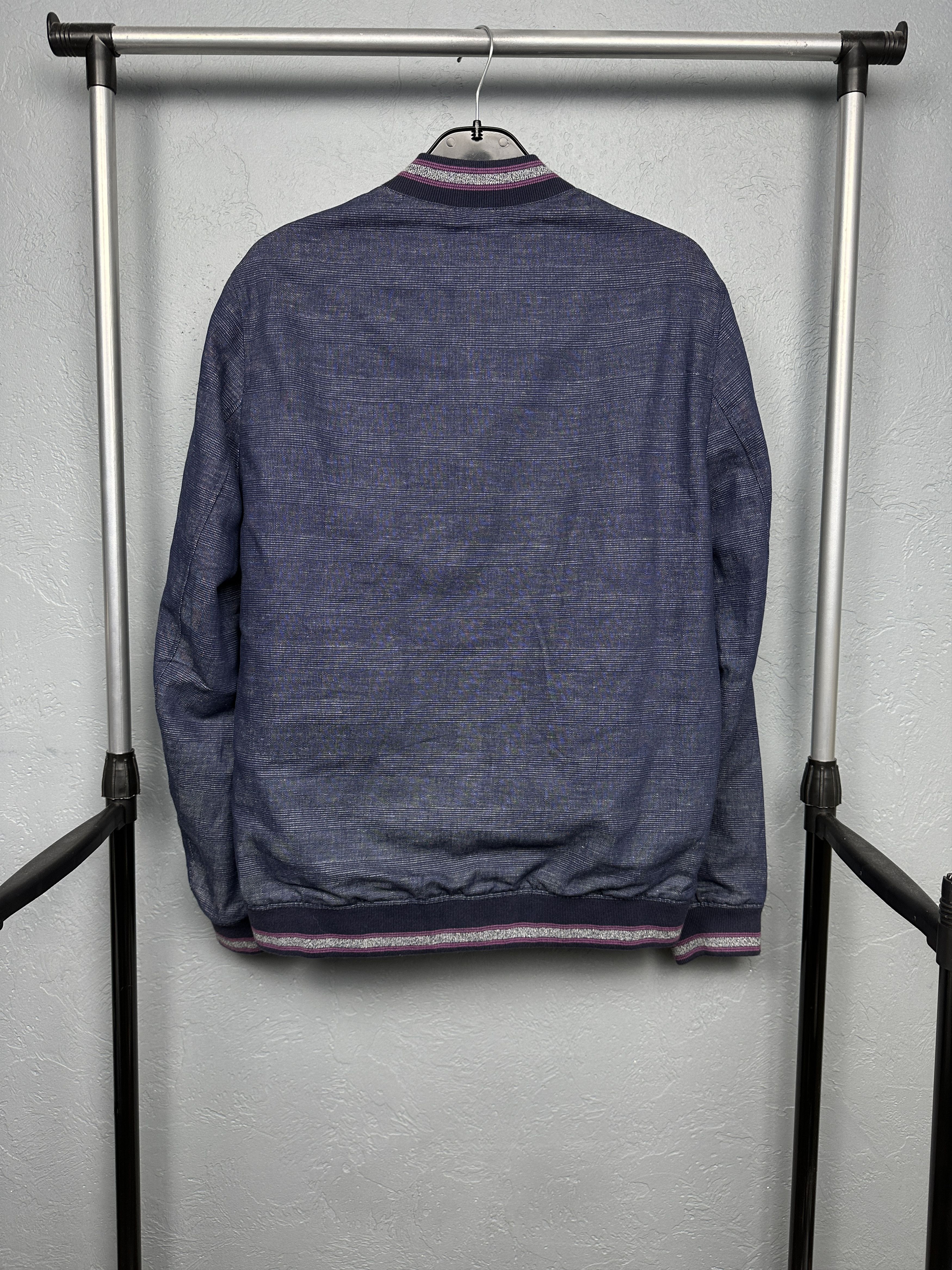 Ted Baker Ted Baker Mens Cotton - Linen Bomber Jacket Size US M / EU 48-50 / 2 - 9 Thumbnail