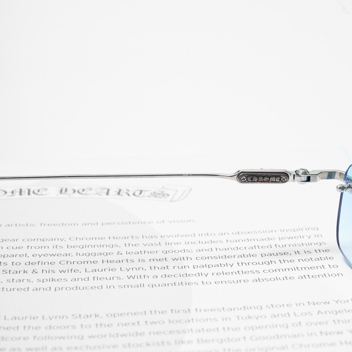 Chrome Hearts CHROME HEARTS SOFFFFFFFFERS I SHINY SILVER SUNGLASSES Size ONE SIZE - 5 Thumbnail