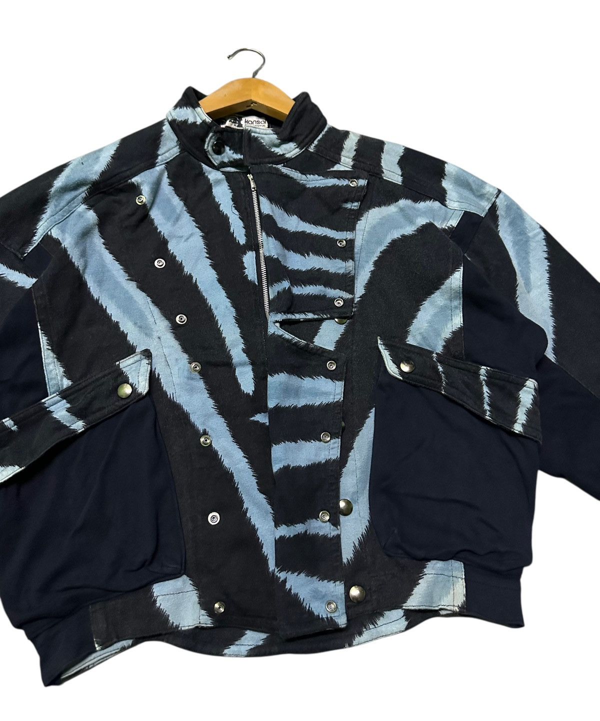 Kansai Yamamoto Vintage 90s Kansai zebra bomber jacket Size US S / EU 44-46 / 1 - 6 Thumbnail
