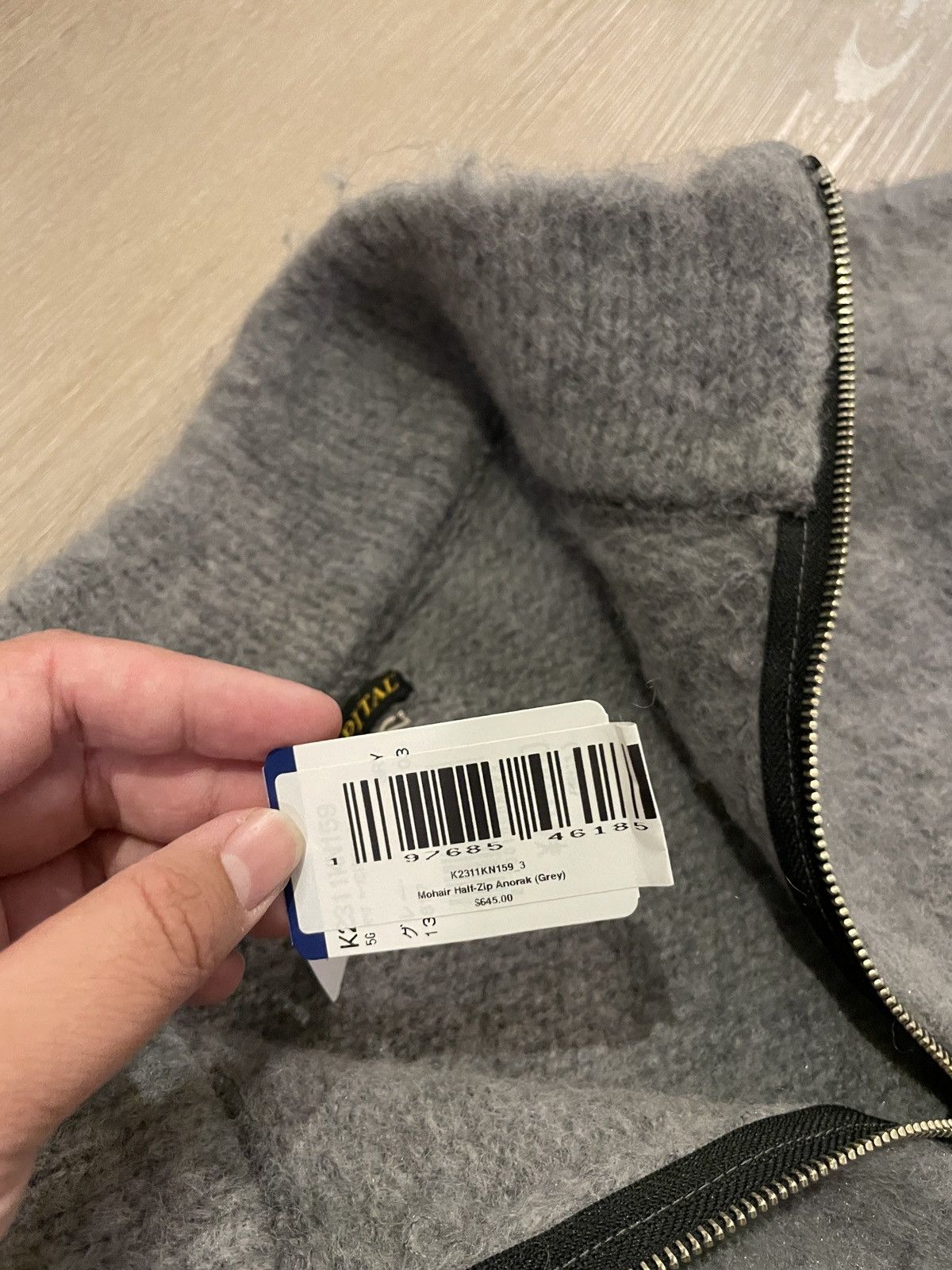 Kapital KAPITAL 5G MOHAIR HALF ZIP ANORAK Size US L / EU 52-54 / 3 - 4 Thumbnail