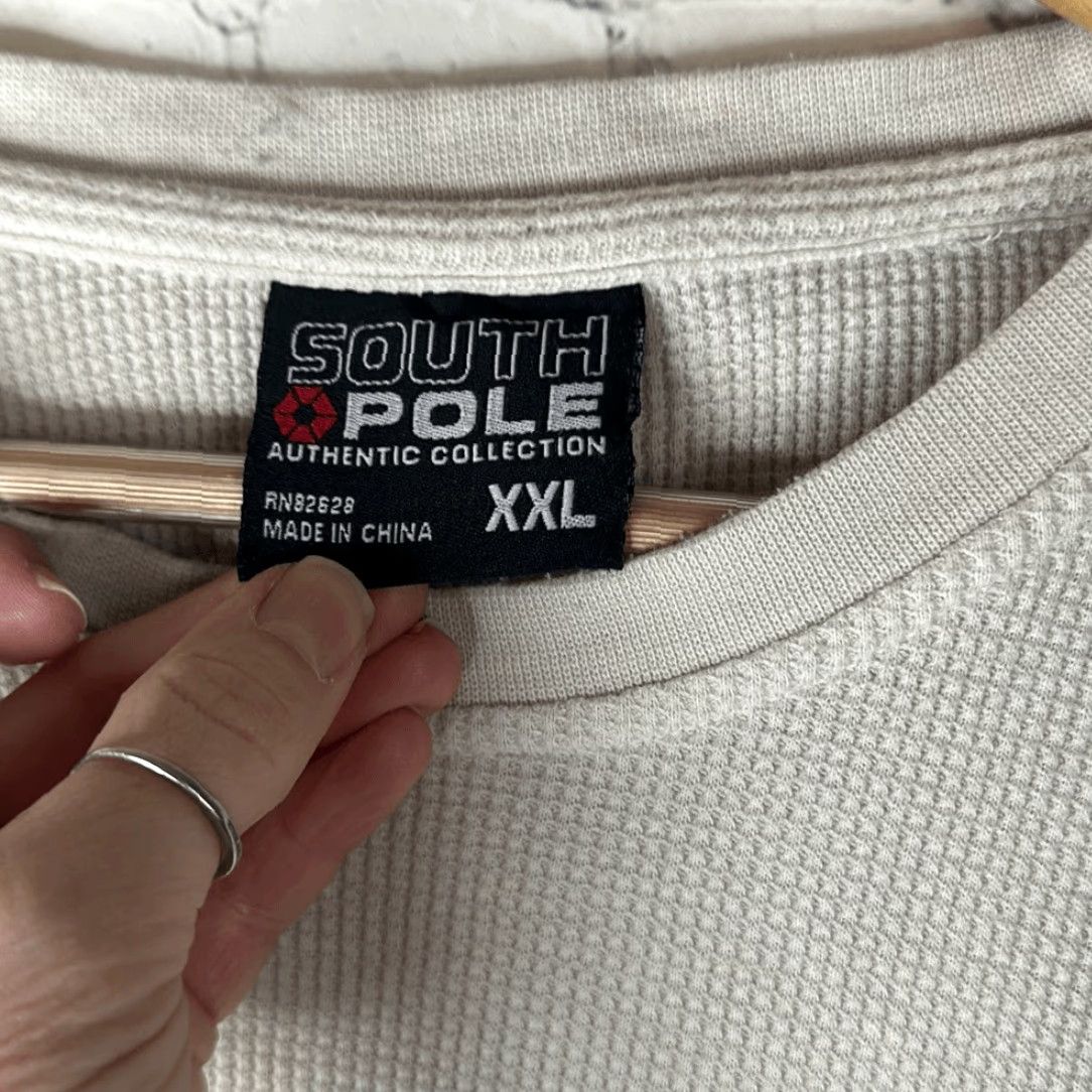 Southpole South Pole Shirt Unisex Adults Long Sleeve Thermal Cream 2XL Mens Beige Cream Thermal Shirt Size US XXL / EU 58 / 5 - 4 Thumbnail