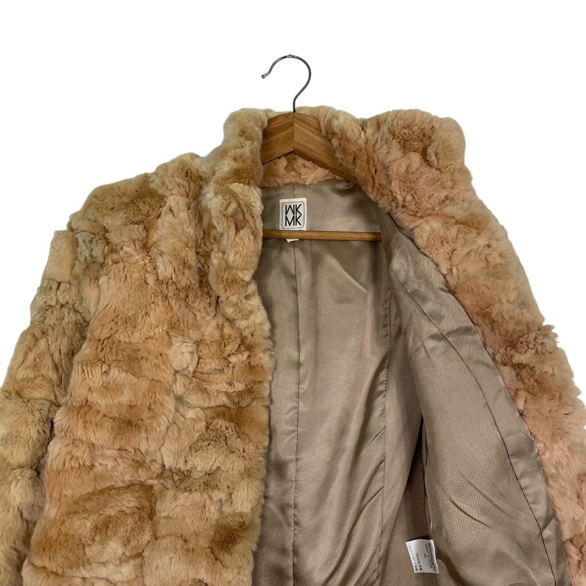 Michel Klein Michel Klein Chunky Brown Rabbit Fur Coat Size S / US 4 / IT 40 - 10 Thumbnail