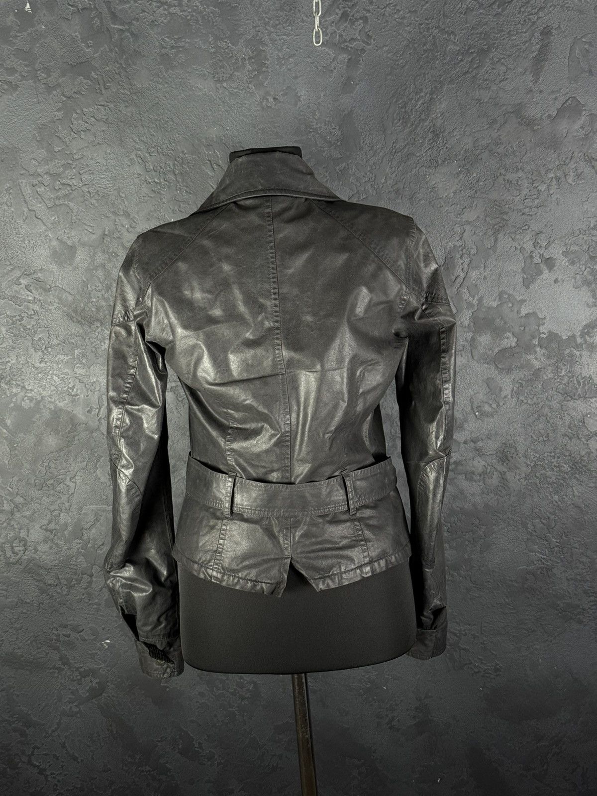 Belstaff Belstaff Sammy Miller Gold Label Women’s Wax Belted Jacket Size M / US 6-8 / IT 42-44 - 13 Thumbnail