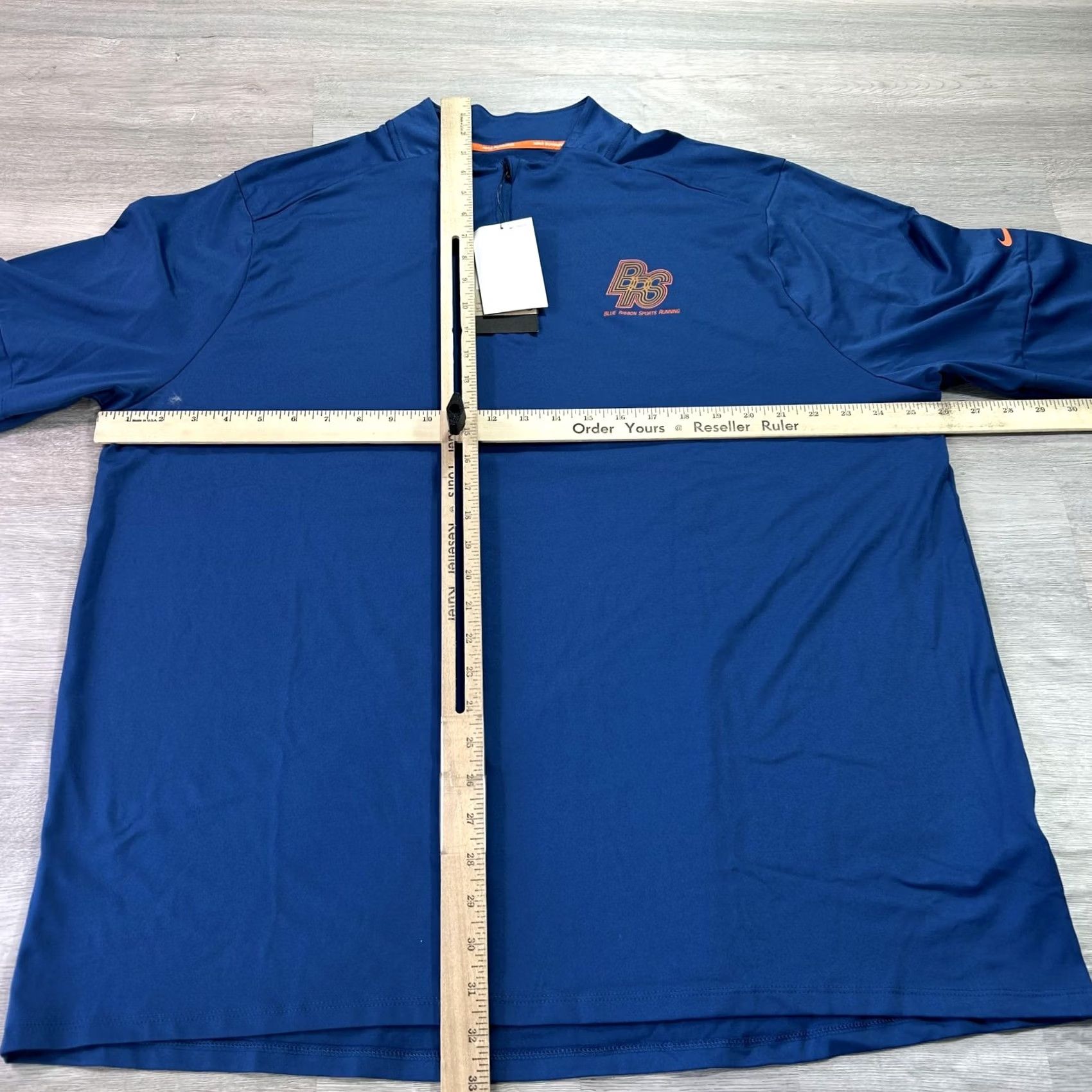 Nike Nike Dri-FIT Pullover Mens 2XL Blue BRS 1/4 Zip Running Top Raglan Long Sleeve Size US XXL / EU 58 / 5 - 5 Thumbnail