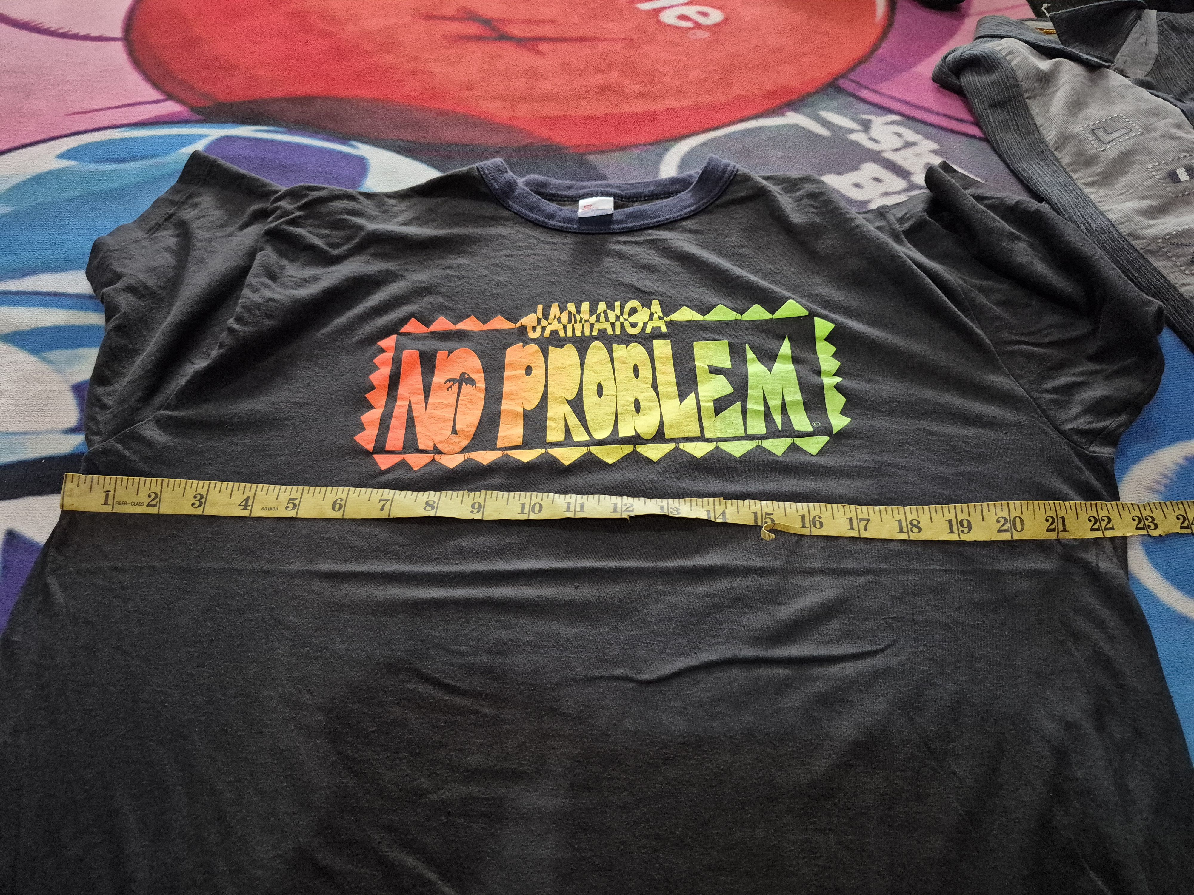 Vintage 🔥 Vintage 90s Jamaica No Problem Rasta Reggae Tee Size US L / EU 52-54 / 3 - 9 Thumbnail