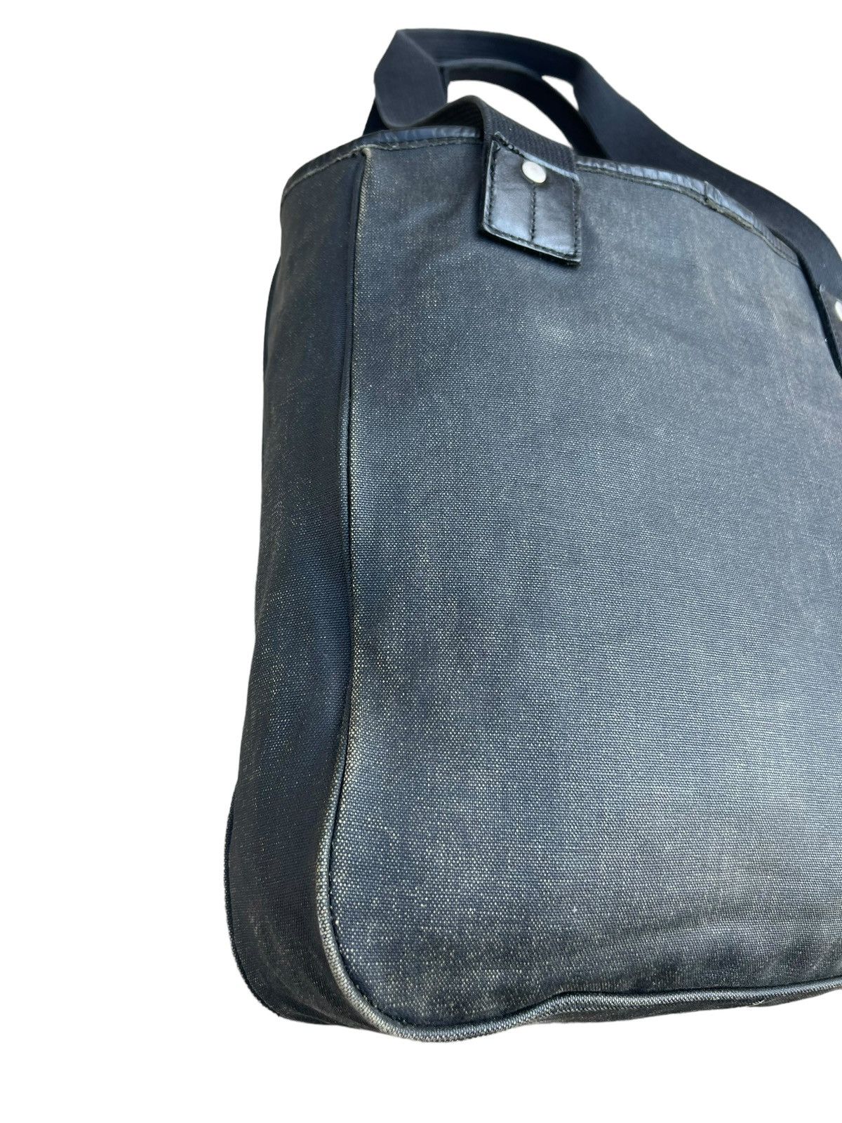 Paul Smith Vintage Paul Smith Waxed Hybrid Leather Cargo Tote Bag Size ONE SIZE - 5 Thumbnail